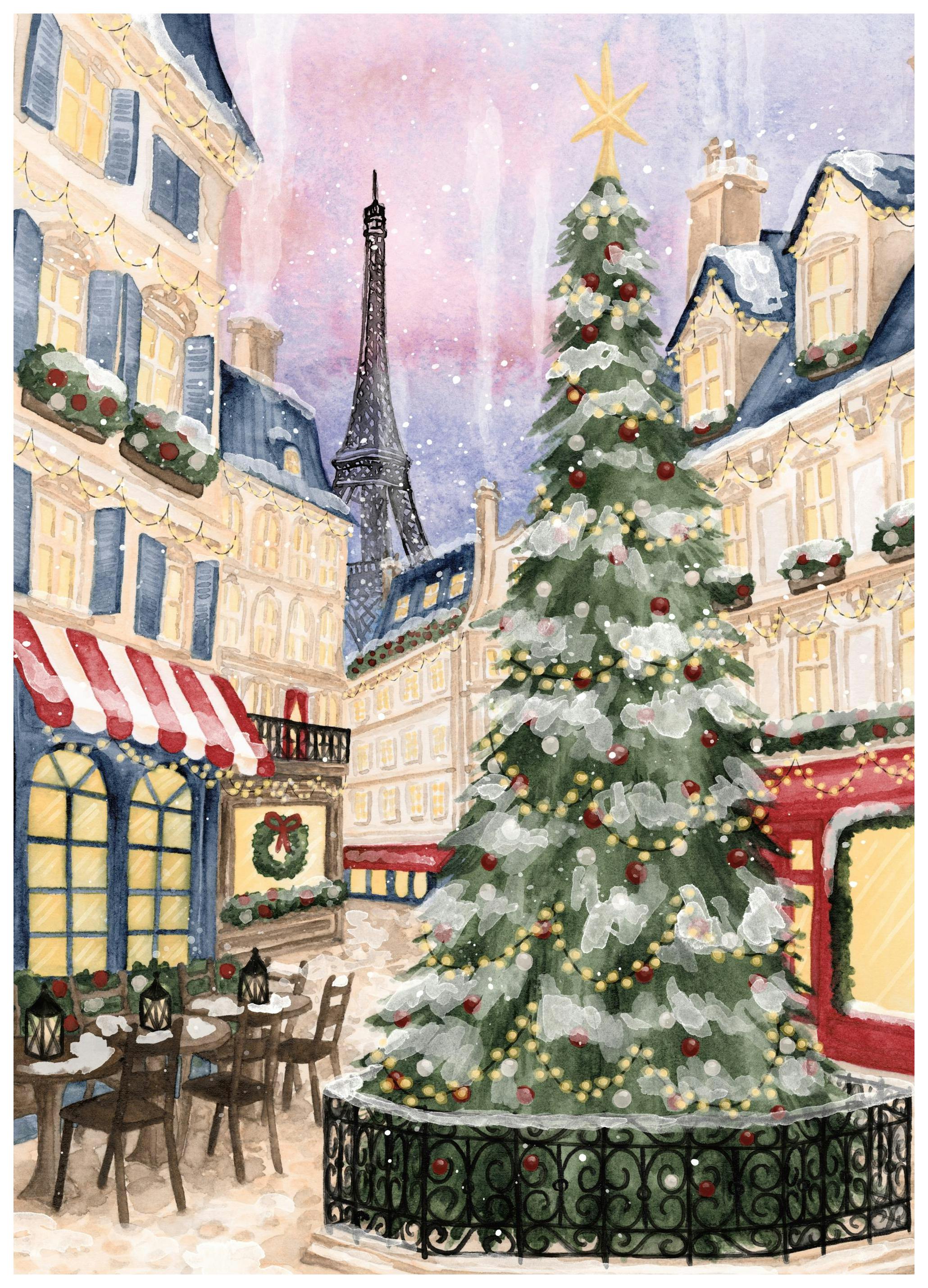 Christmas in Town (13x18 cm) - Plakater > Årstider > Holiday plakater