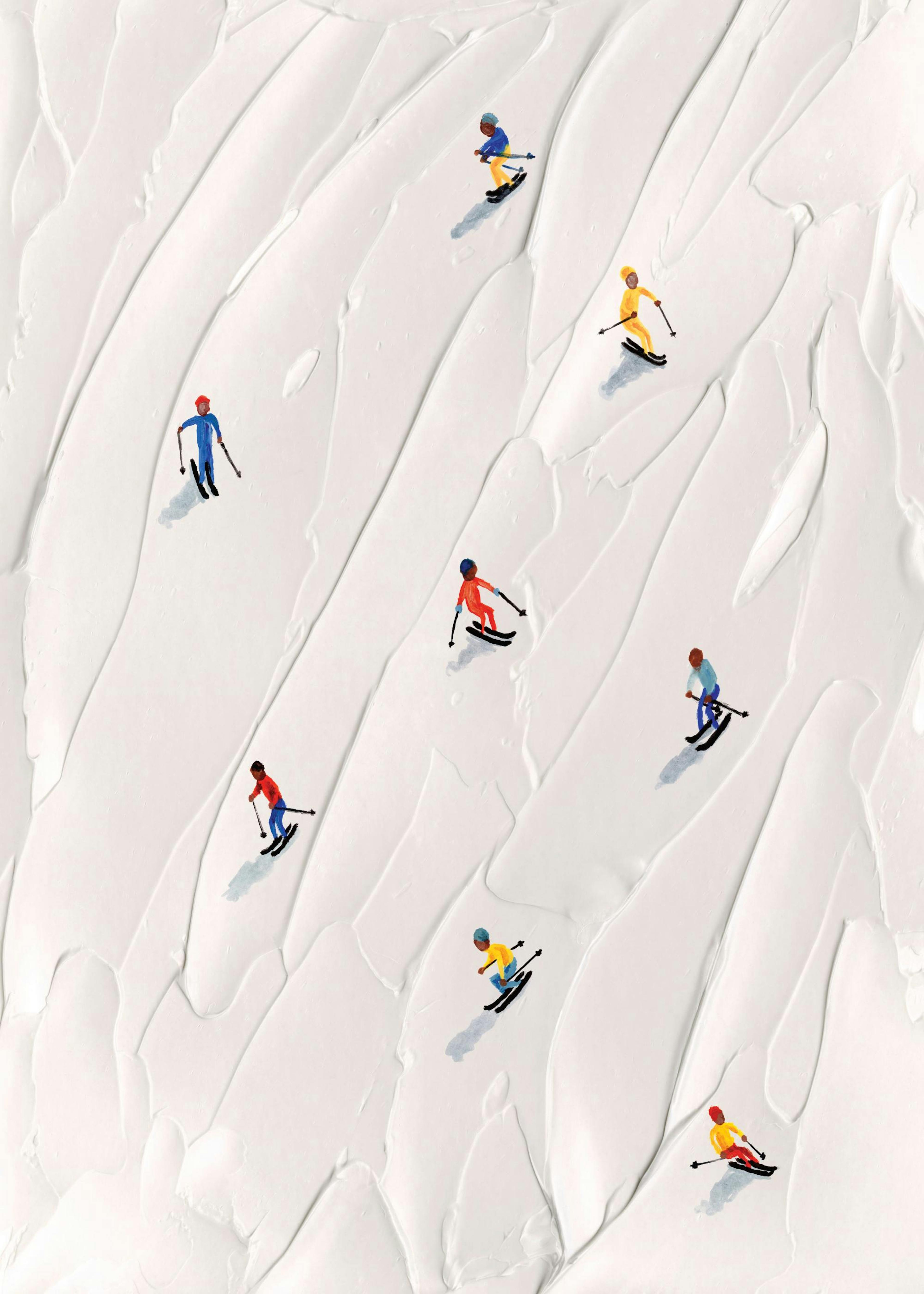 Ski Slope Print 0