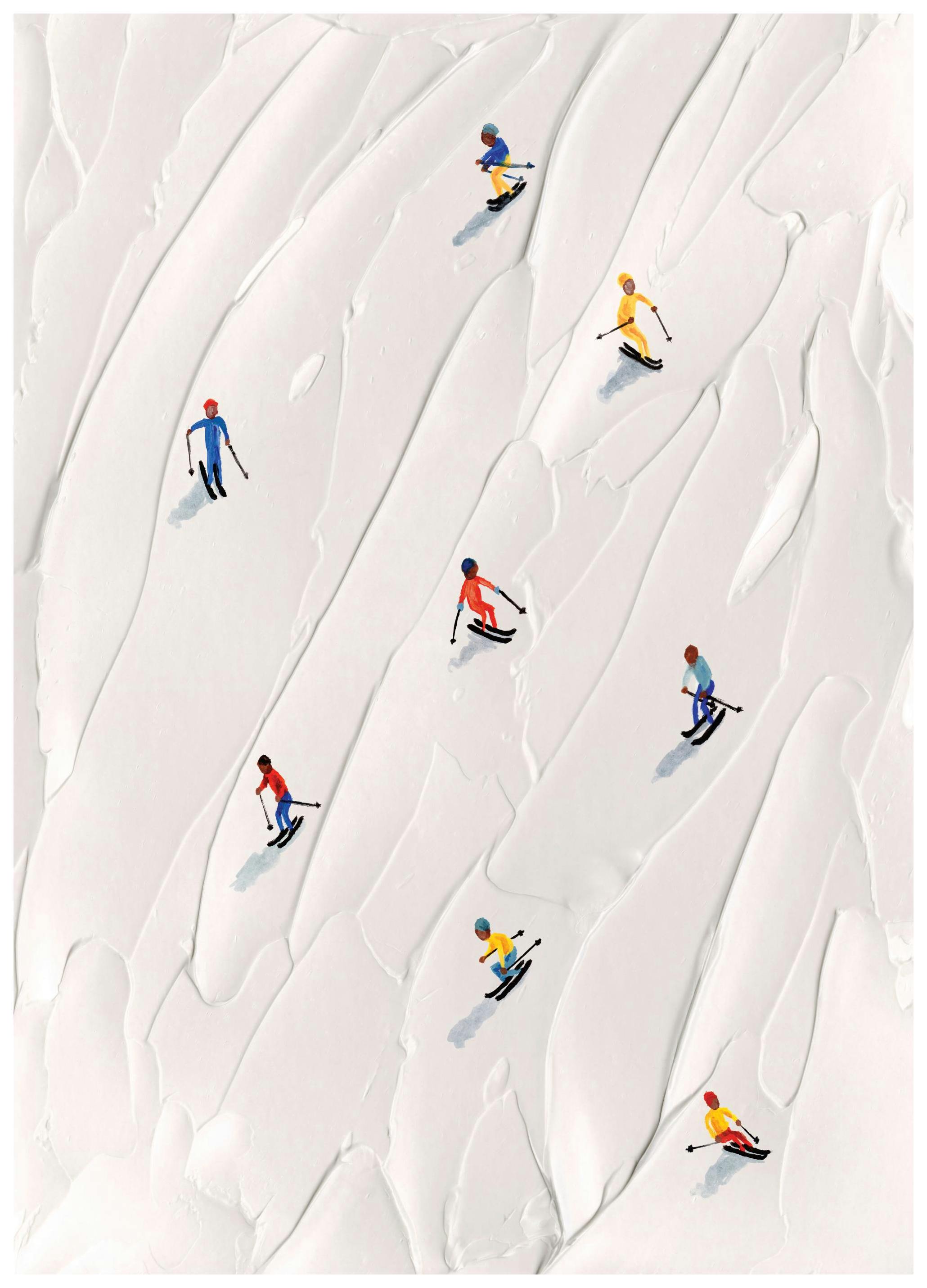 Ski Slope Poster (50x70 cm) - Sport posters en prints