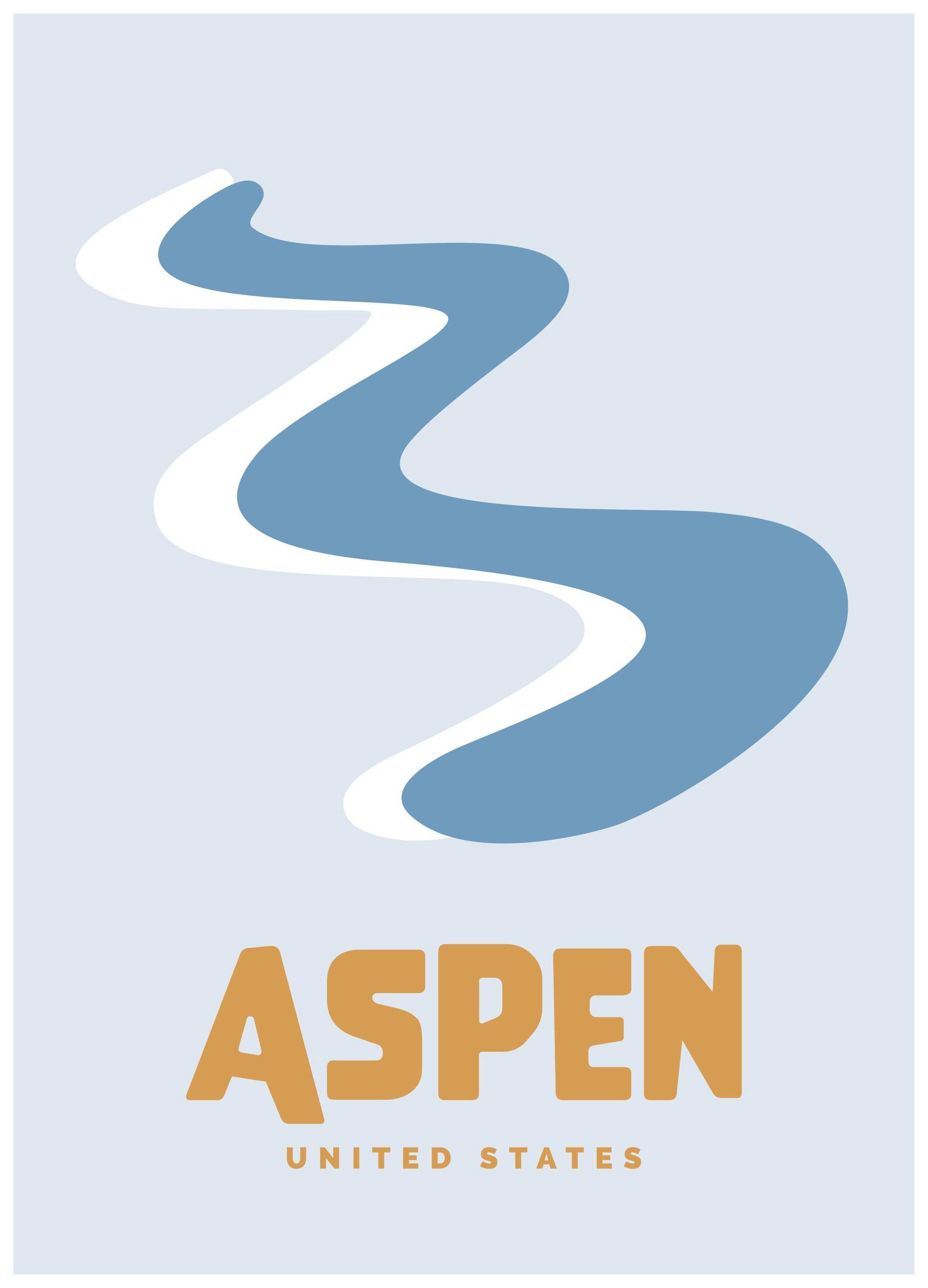 Graphic Aspen Affiche (50x70 cm)  Art graphique
