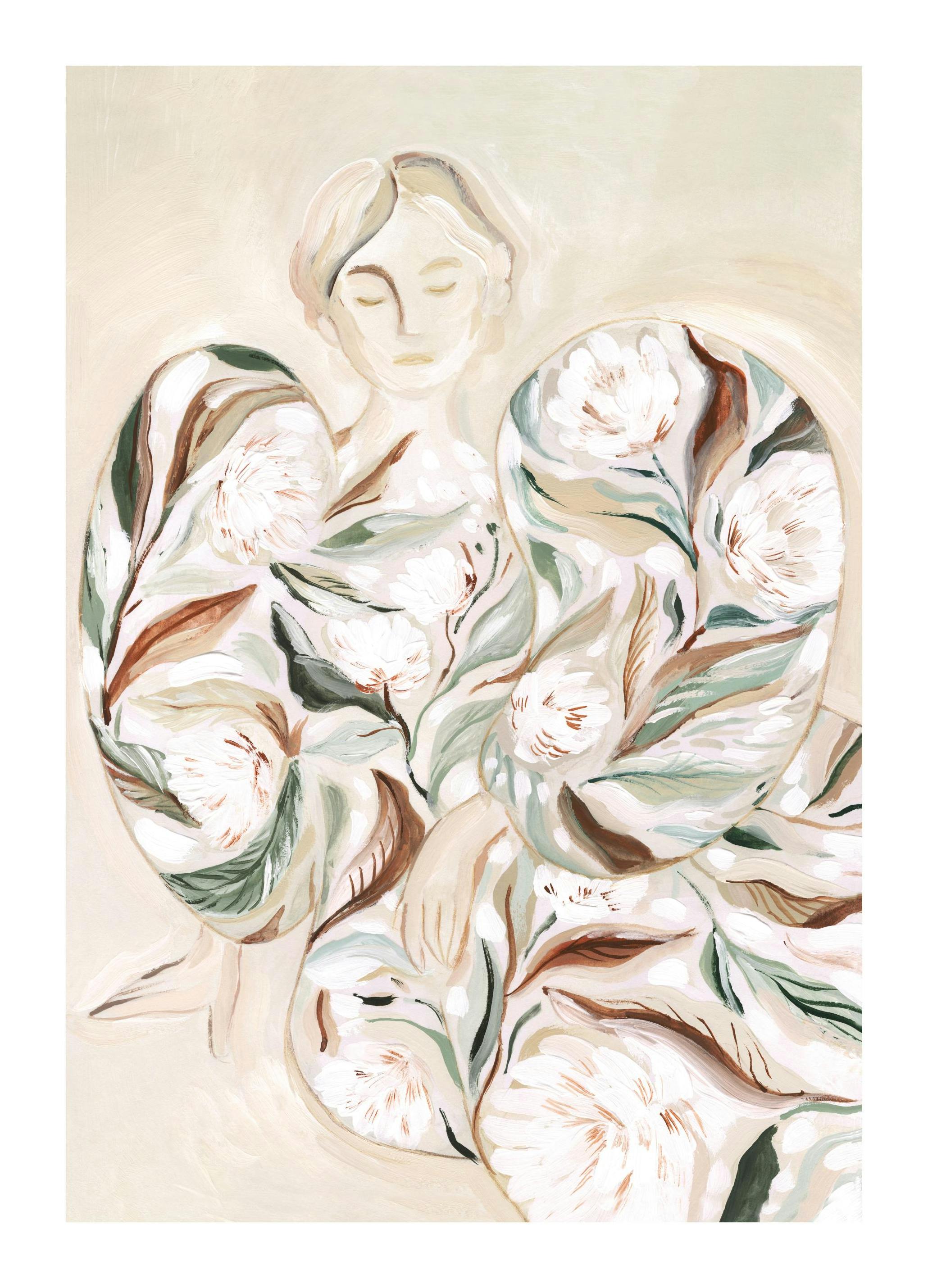 Flower Dress Poster (70x100 cm)- Pinturas