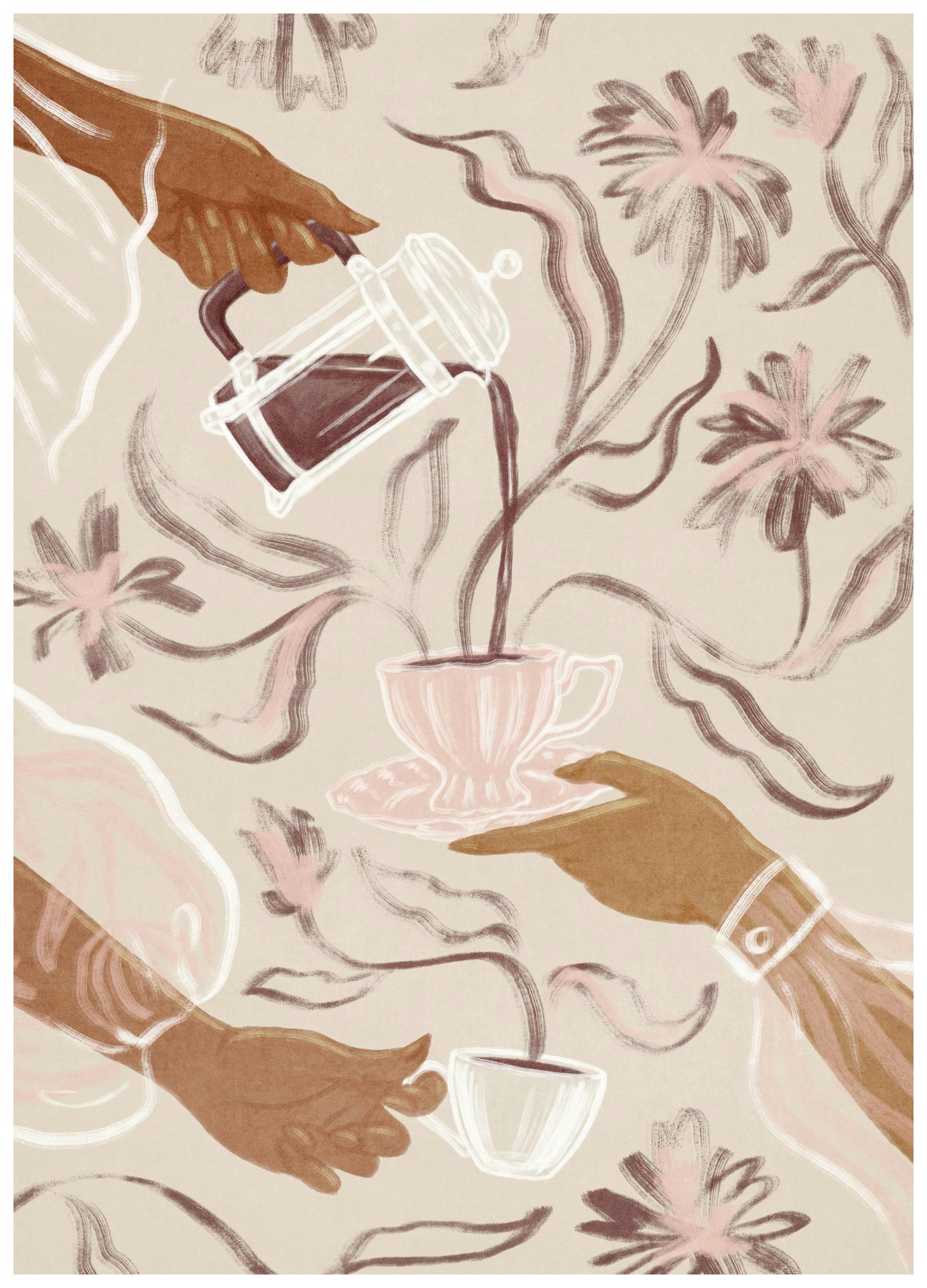Prints - Coffee Soirée Print (50x70 cm) - Kitchen wall art