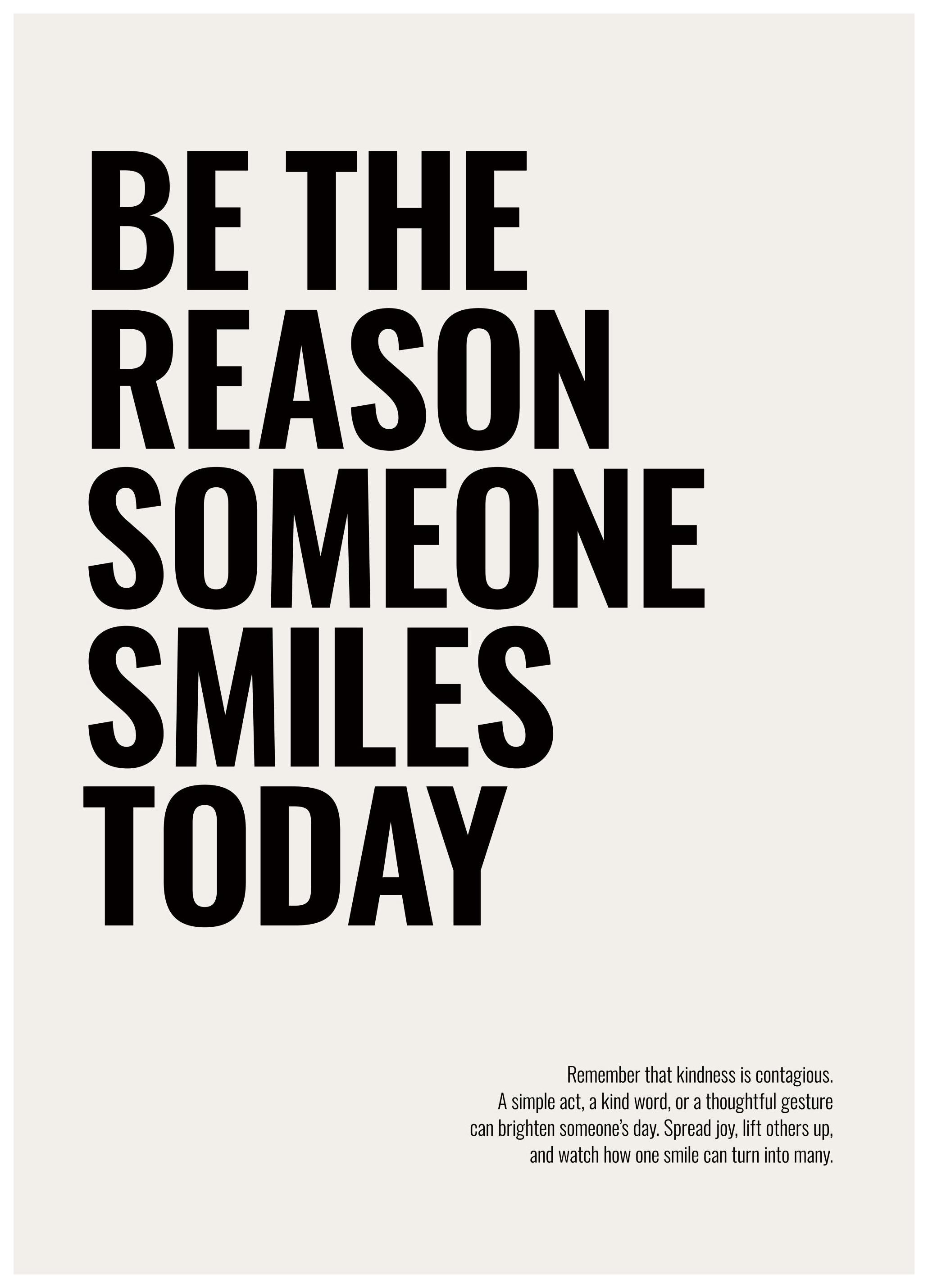 The Reason Poster (30x40 cm)- Tipografia