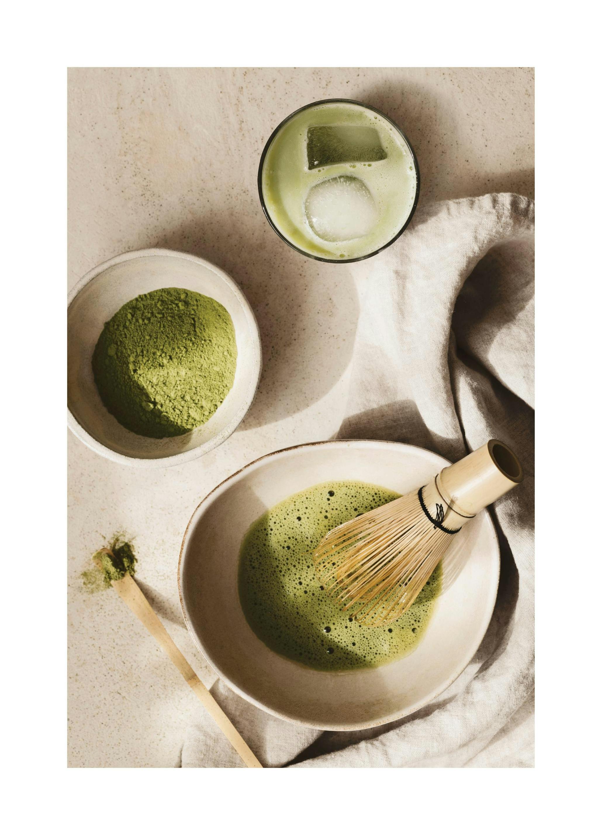 Matcha Powder Plakat (50x70 cm) - Plakater > Kjøkkenplakater