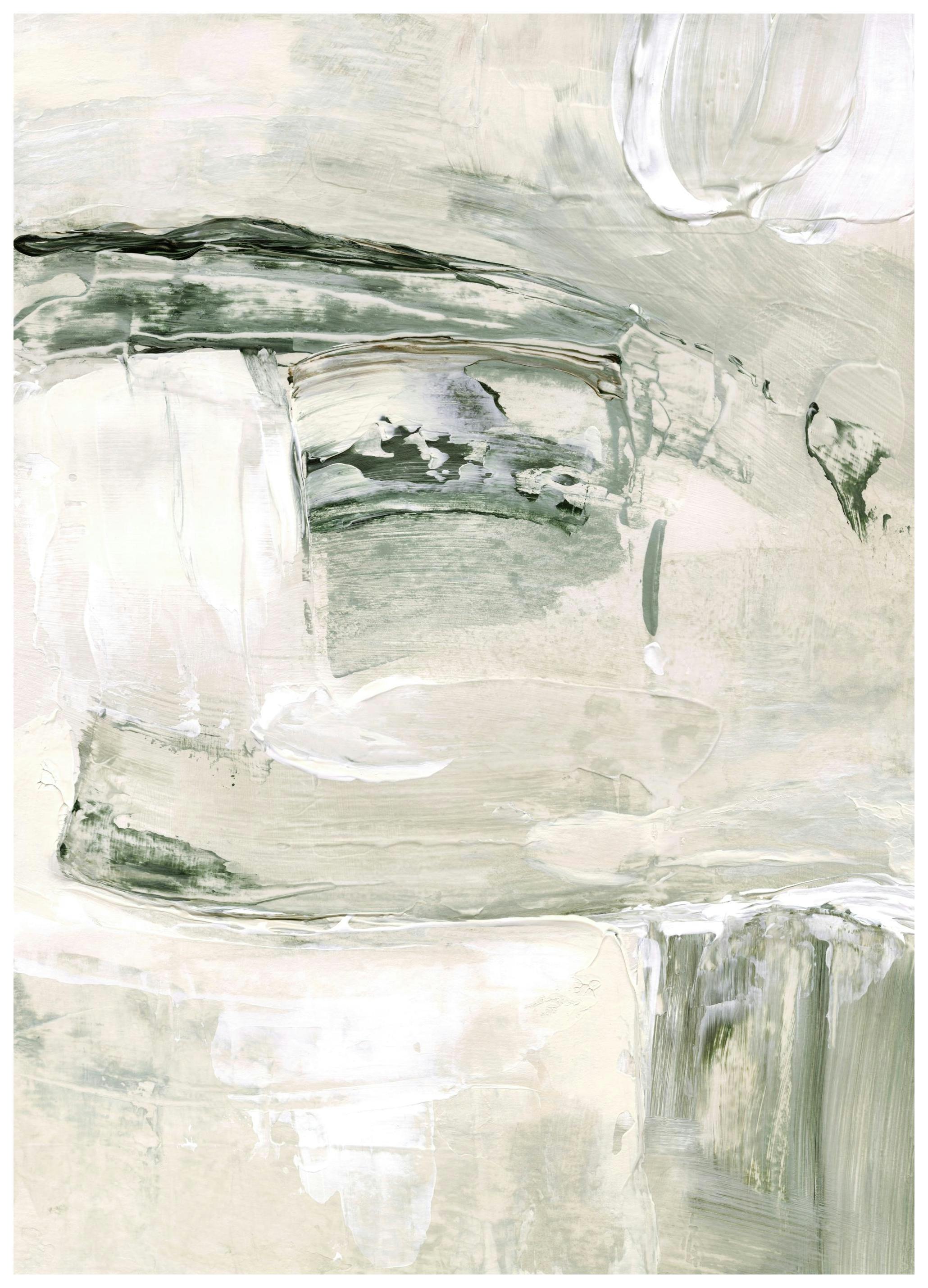 Soft Green Abstract Print (50x70 cm)