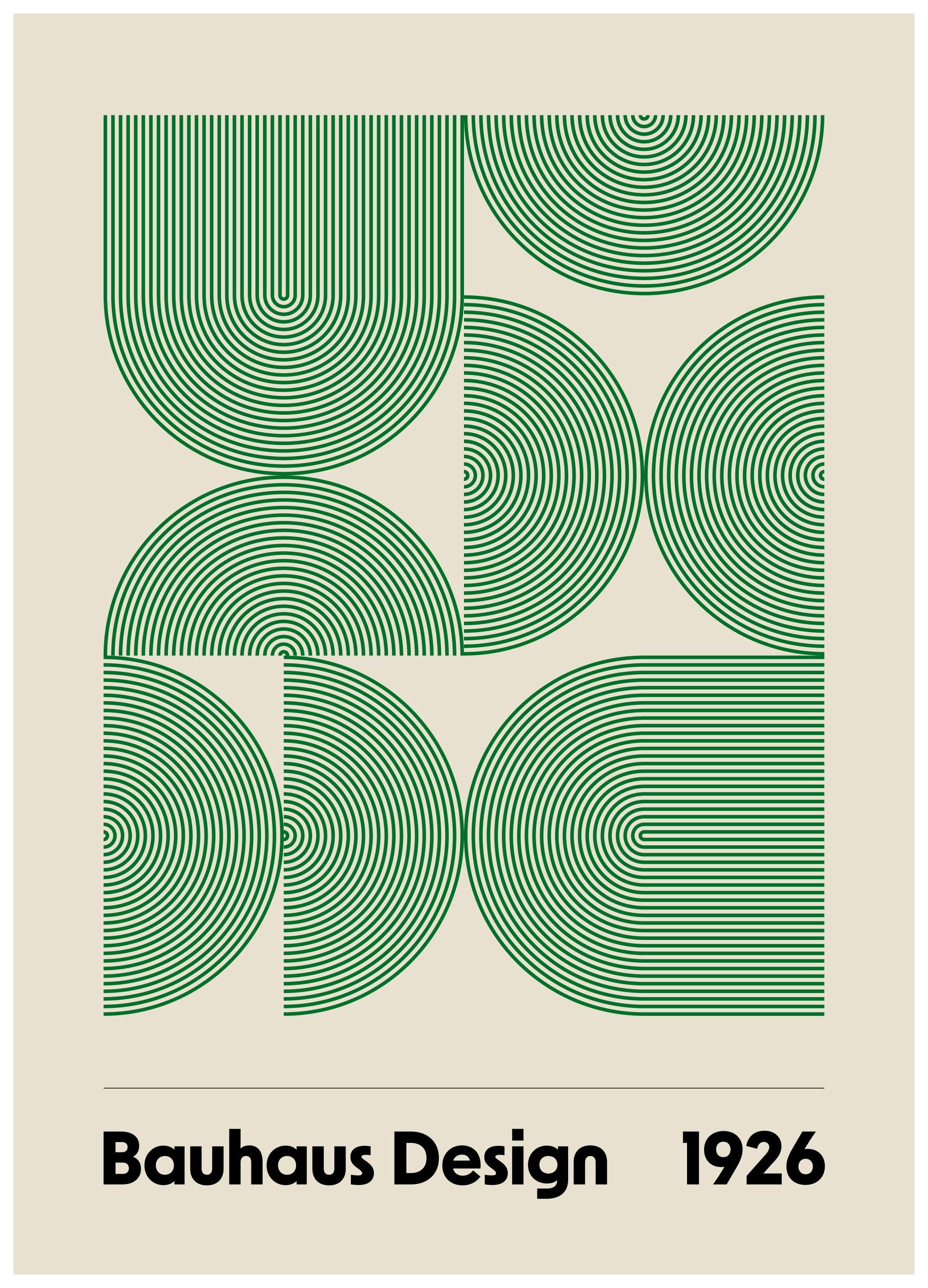 Bauhaus Design Arches Poster (30x40 cm)