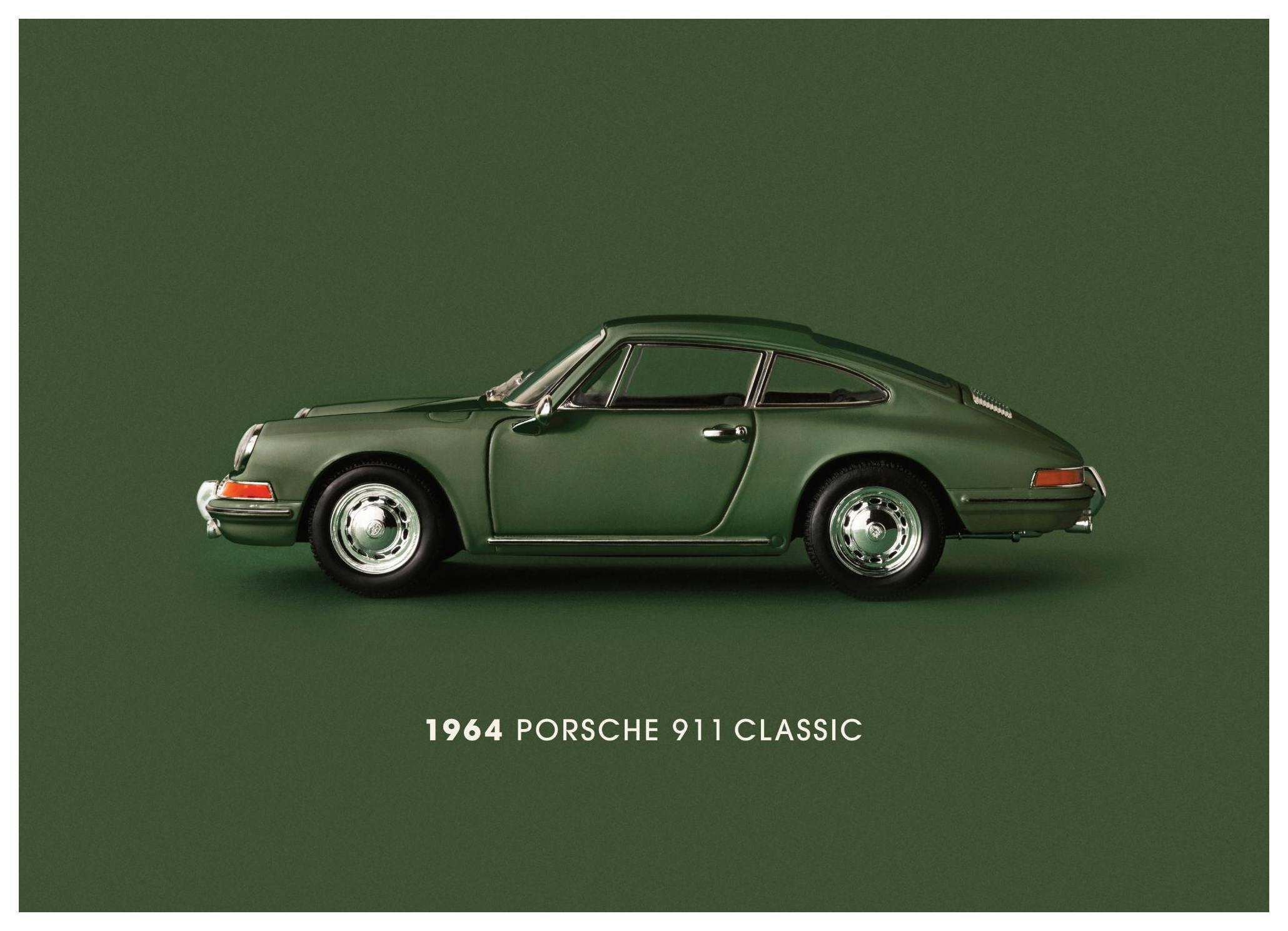 911 Classic Green Poster (21x30 cm)