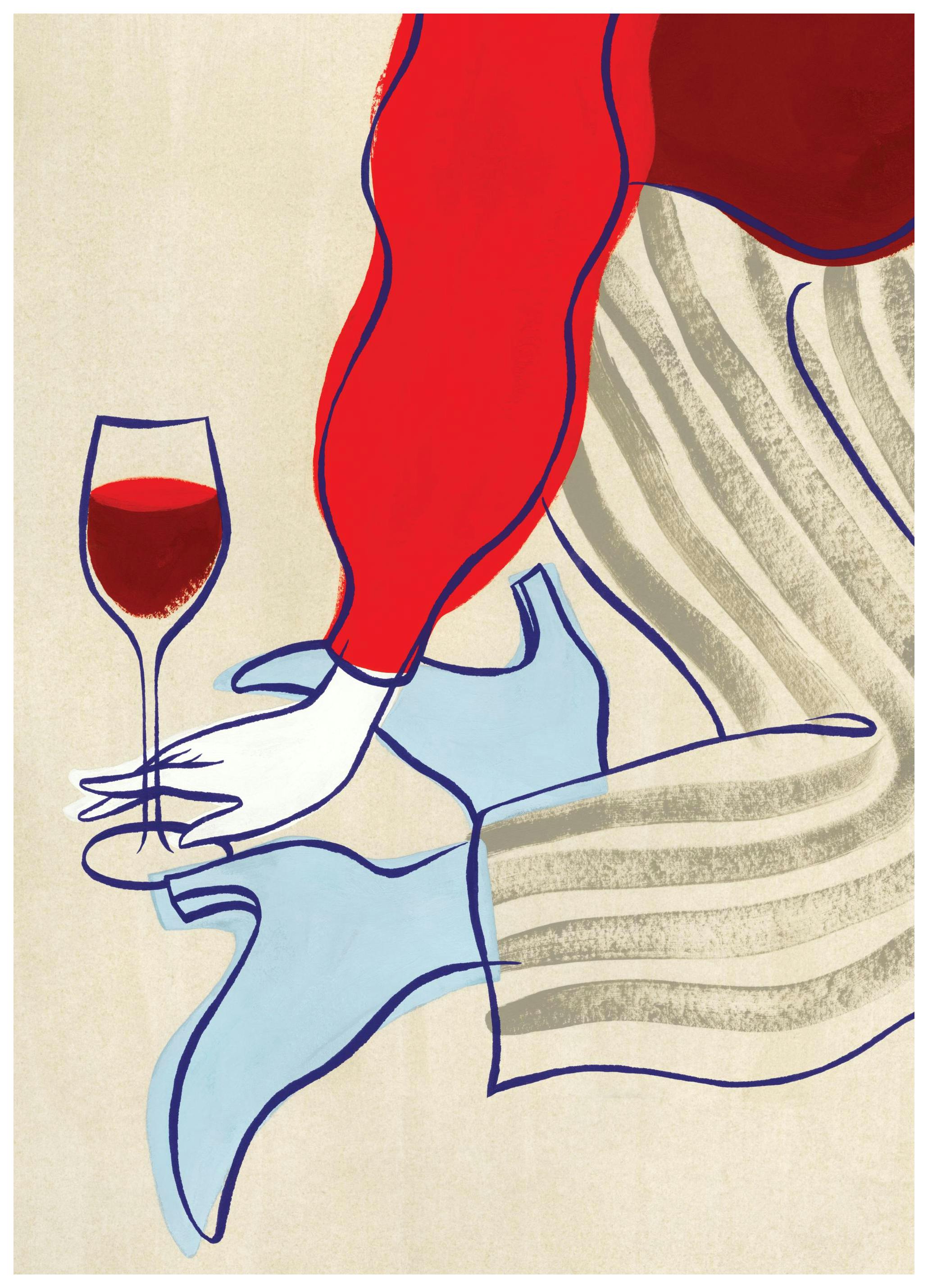 Sittin' and Sippin' Print (30x40 cm)