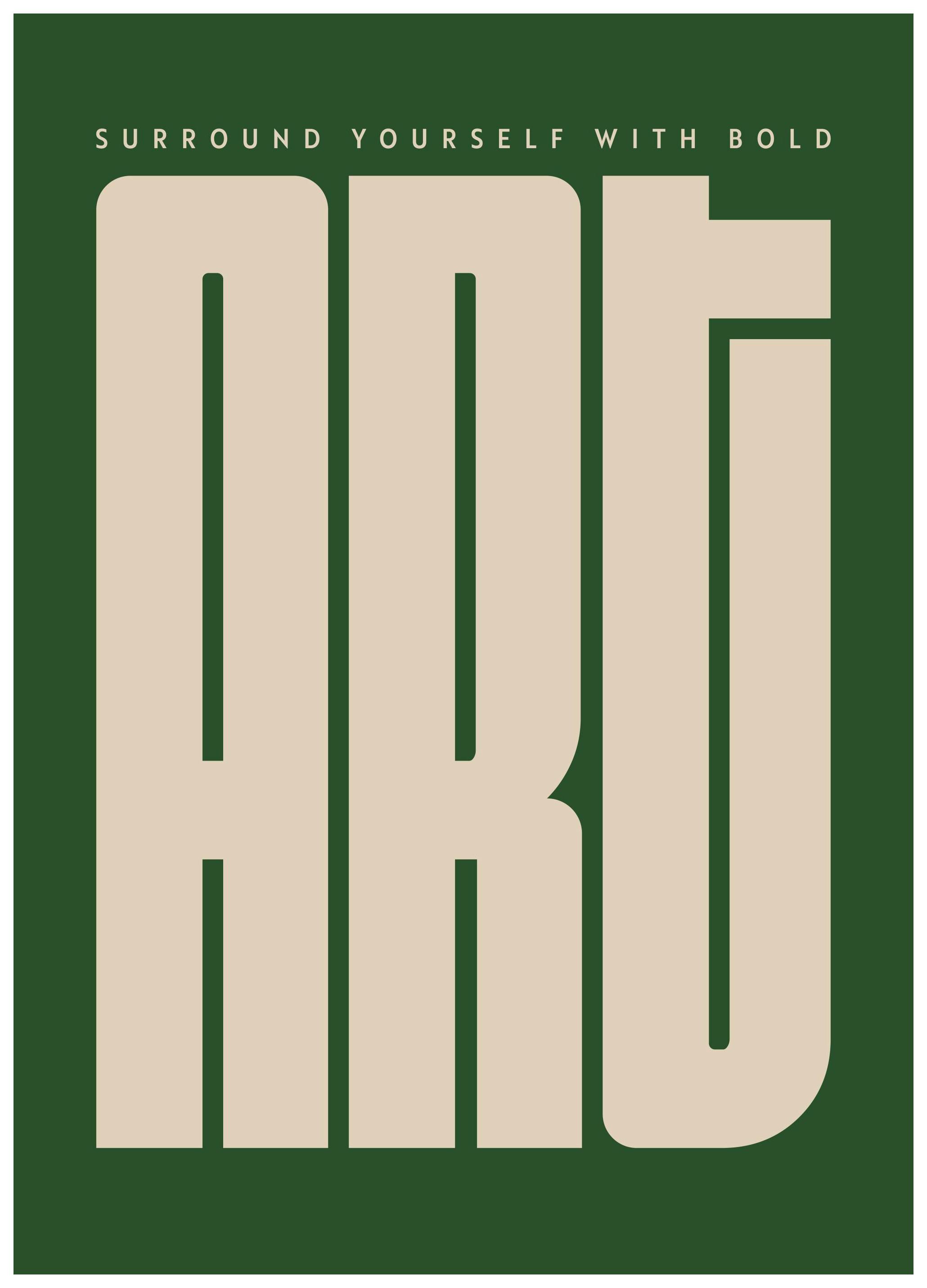 Bold Art Poster (21x30 cm)- Tipografia