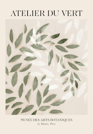 Lot 3 Impressions Murales Botaniques - Feuilles Vertes/eucalyptus - 12x16 Pouces (30x40 Cm) - Toile Non Encadrée - Déco Salon, Salle De Bain, Chambre