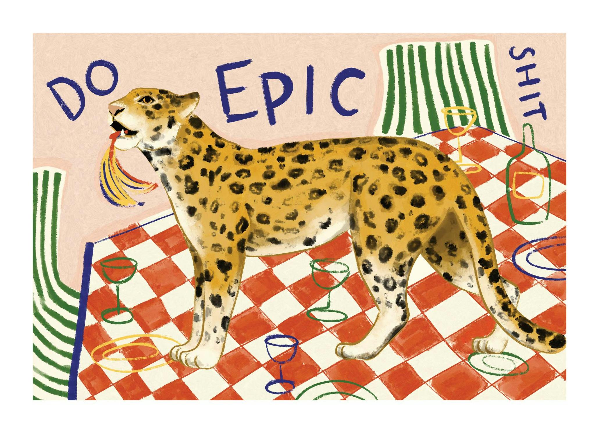 Ain’t No House Cat Plakat (50x70 cm) - Plakater > Kunstplakater > Illustrasjoner