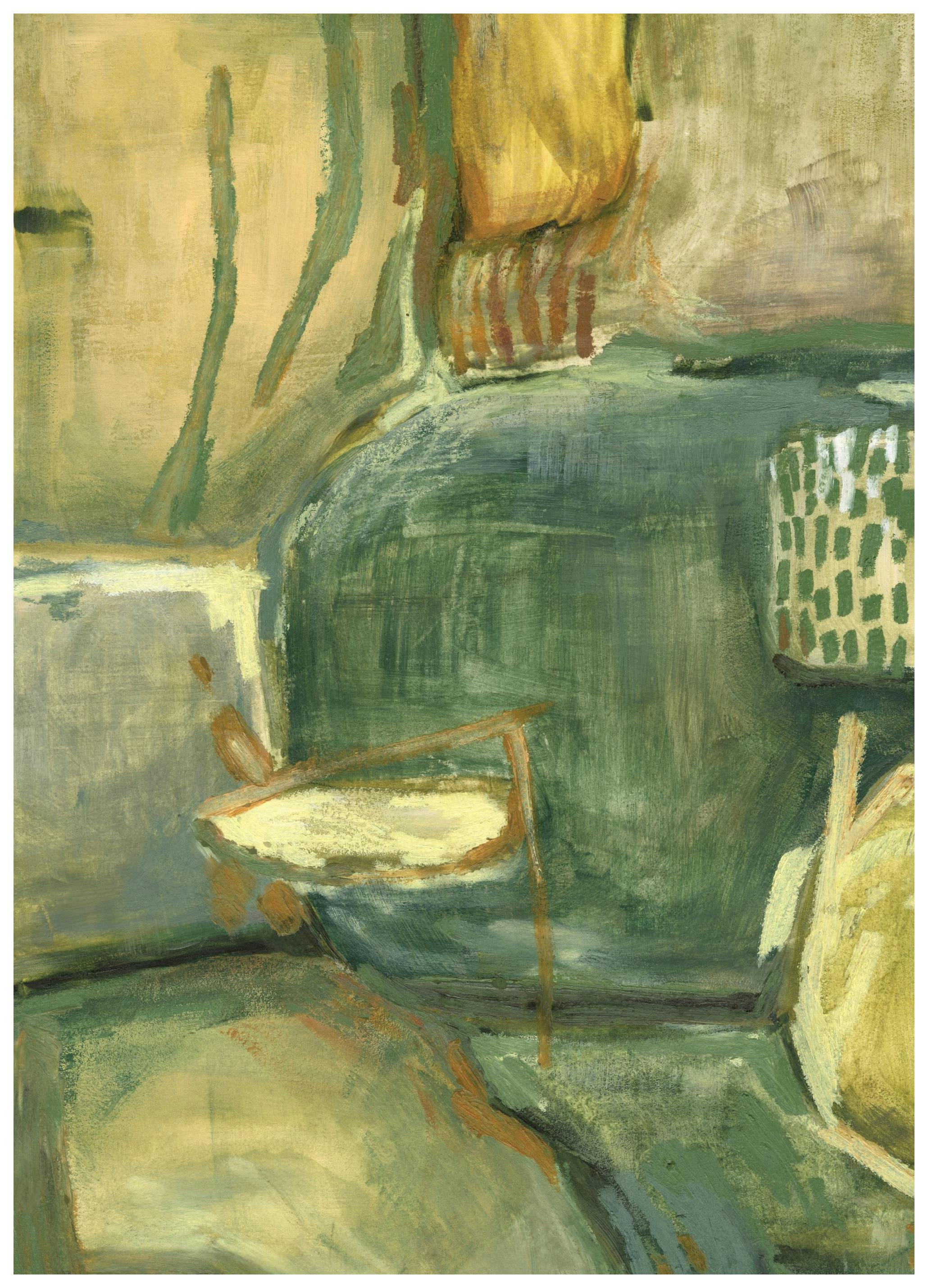 Abstract Greenscape Print (50x70 cm)