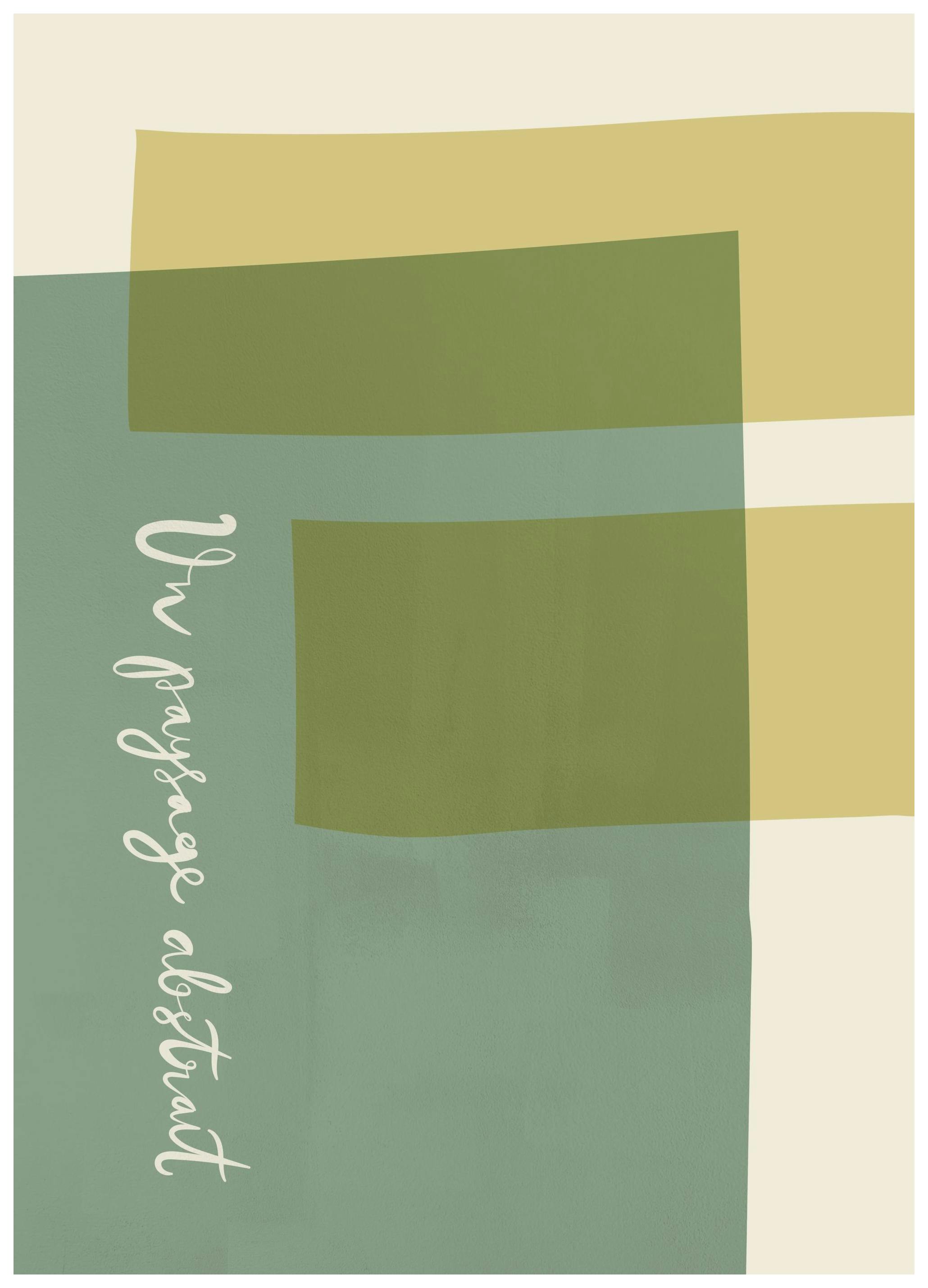 Un Paysage Abstrait Poster (70x100 cm)