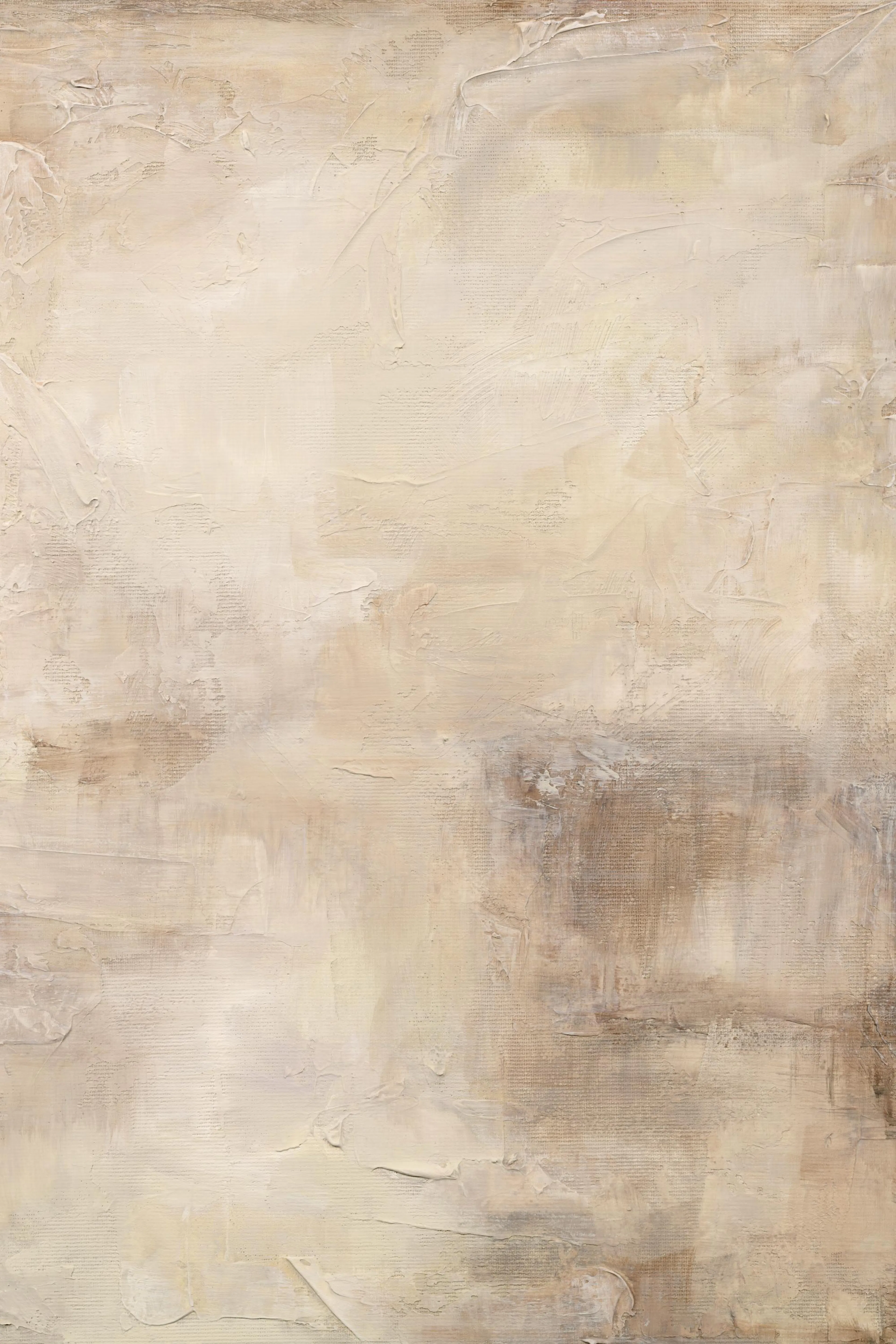 Ein Poster mit einer abstrakten Textur in Beige-, Braun- und Cremetönen.