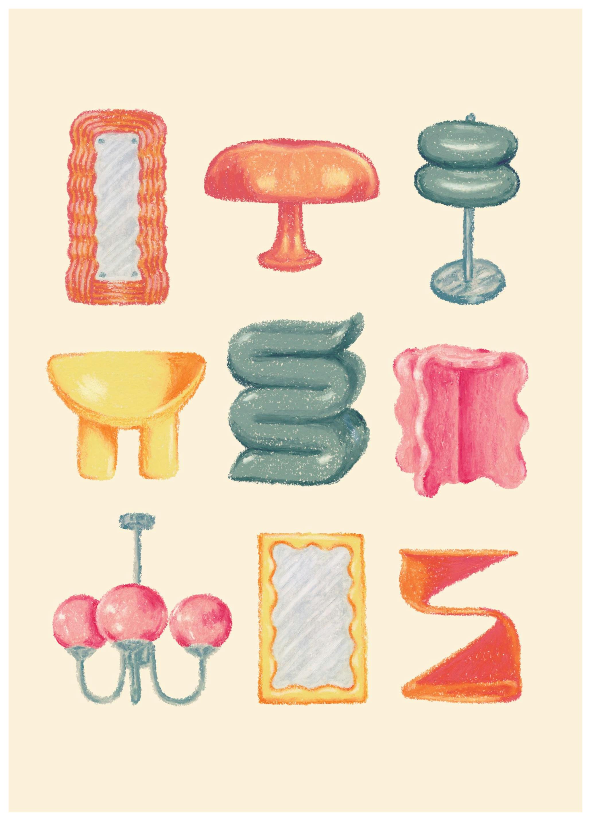 Fashionable Furnishings Print (70x100 cm)