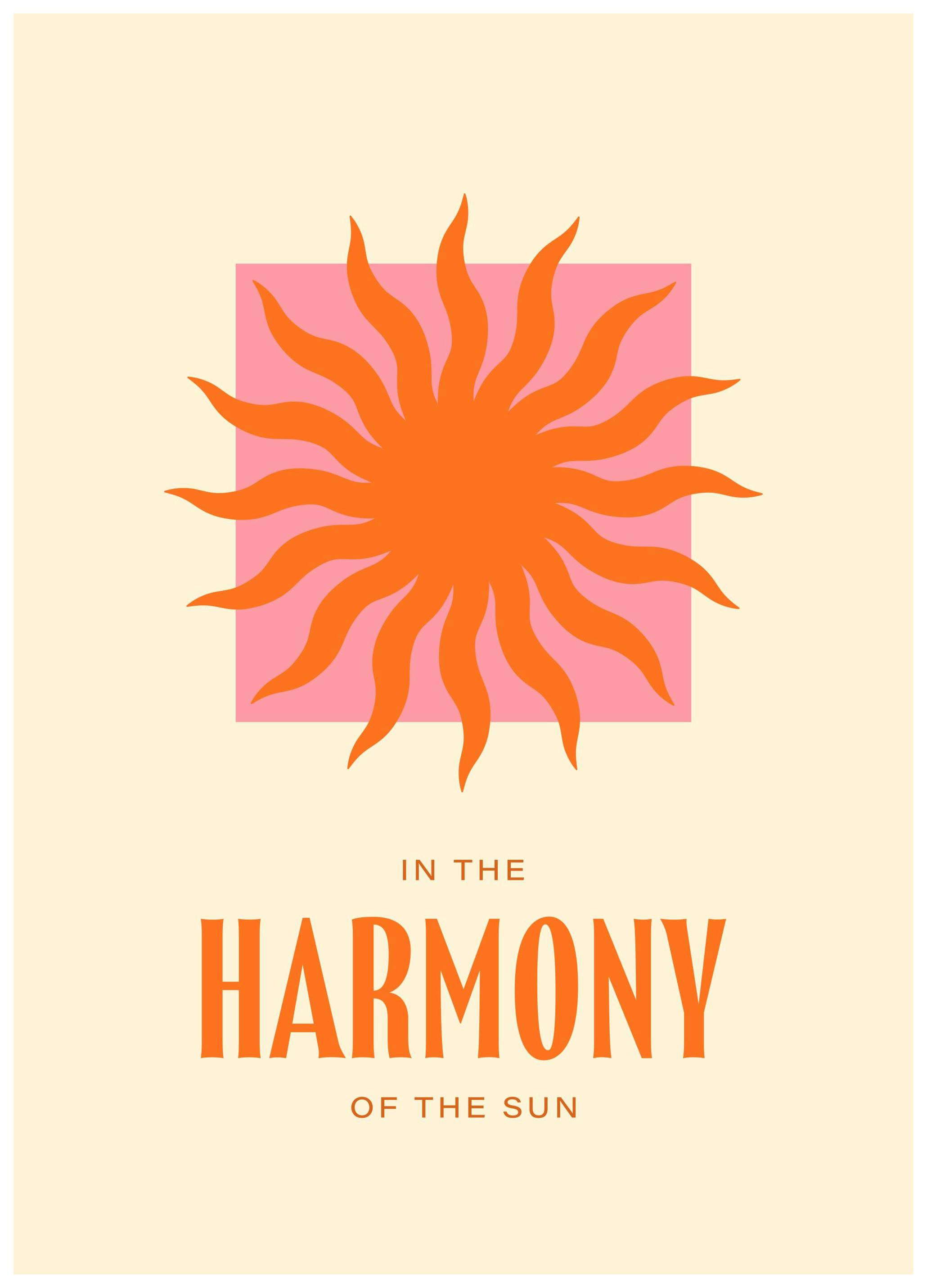 Harmony of the Sun Poster (50x70 cm)