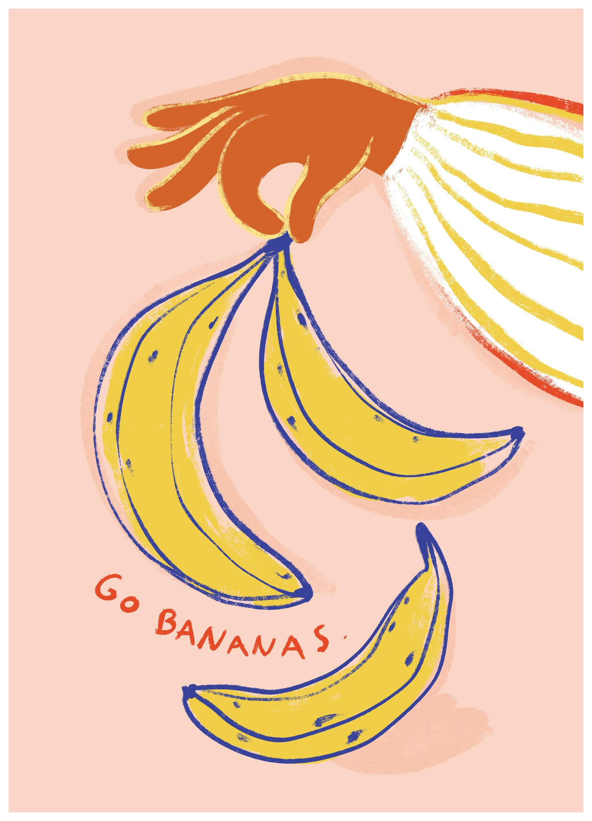 Go Bananas Poster (30x40 cm)- Ilustrações