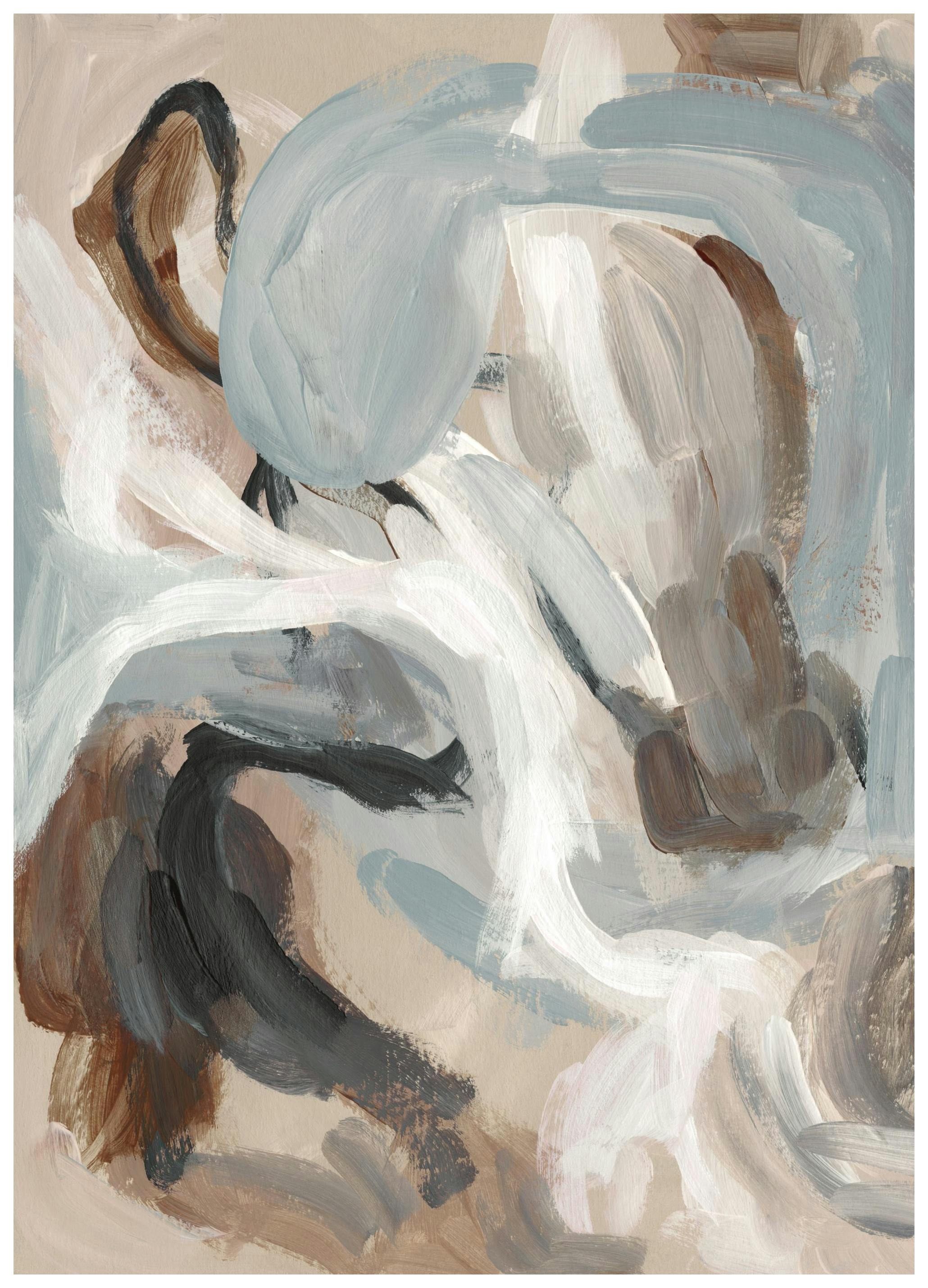 Prints - Tranquil Teal No1 Print (30x40 cm) - Abstract art prints