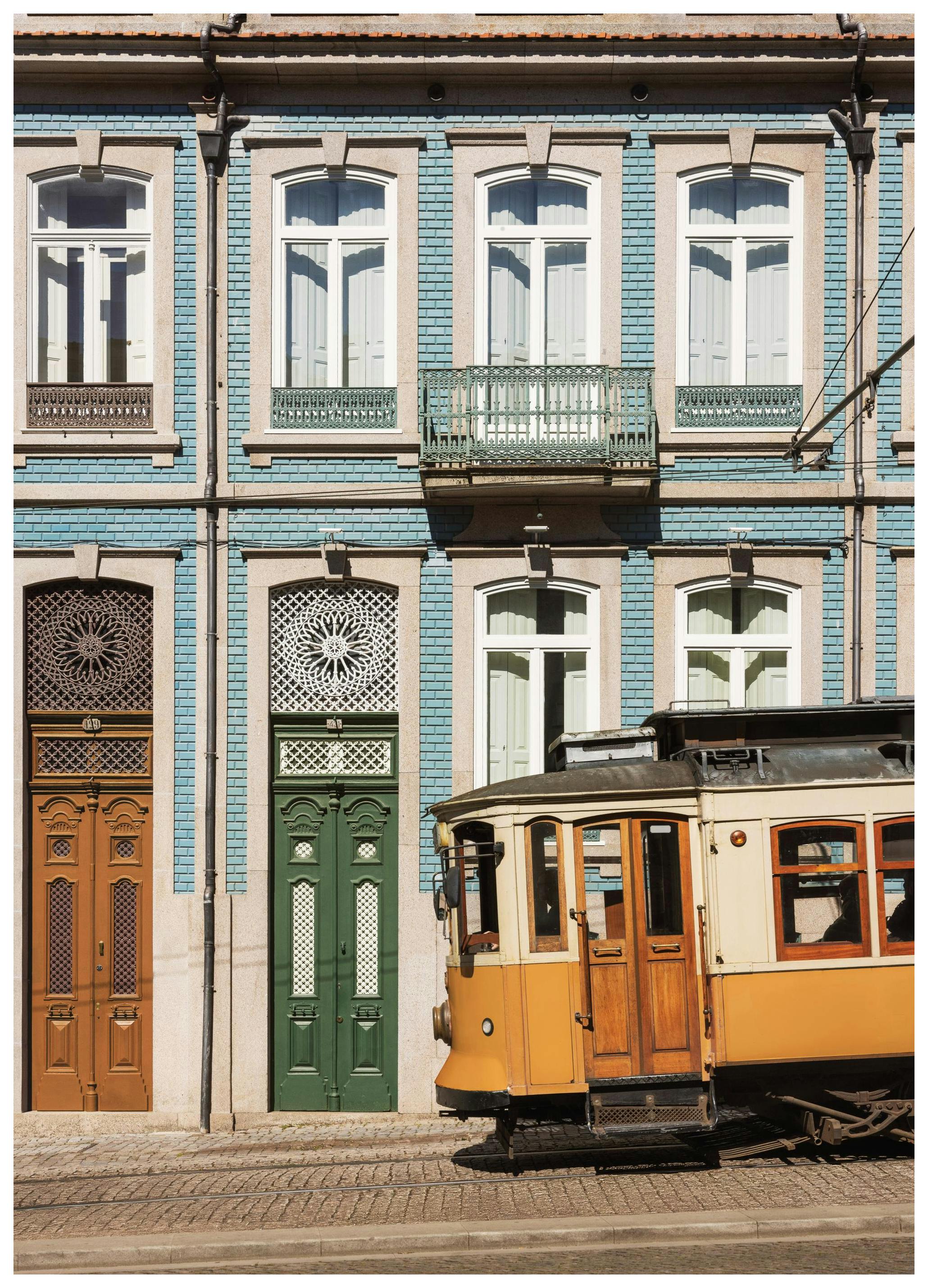 Porto By Tram Affiche (30x40 cm)  Affiches d'art architecture