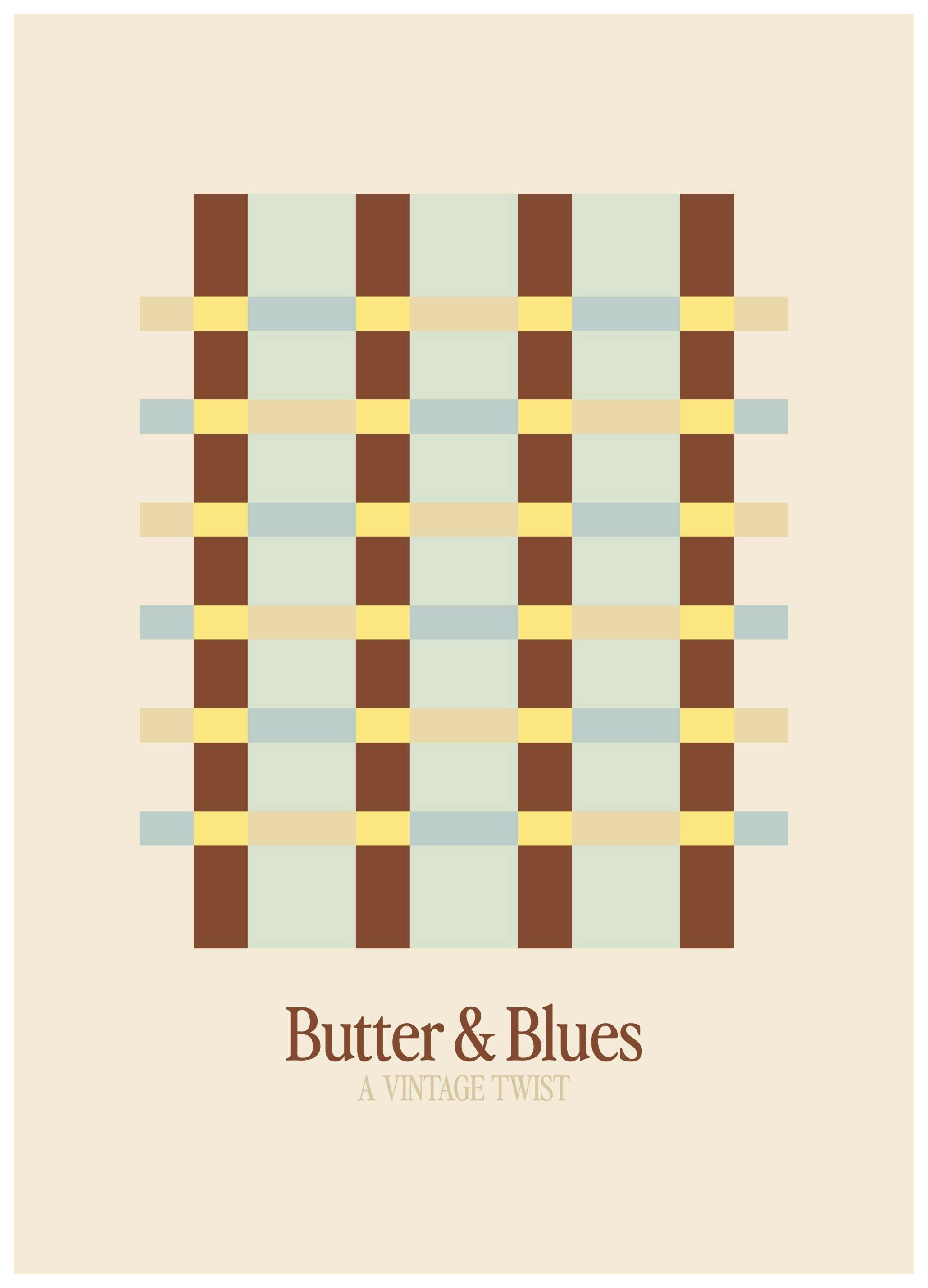Butter and Blues Affiche (30x40 cm) - Affiches art graphique