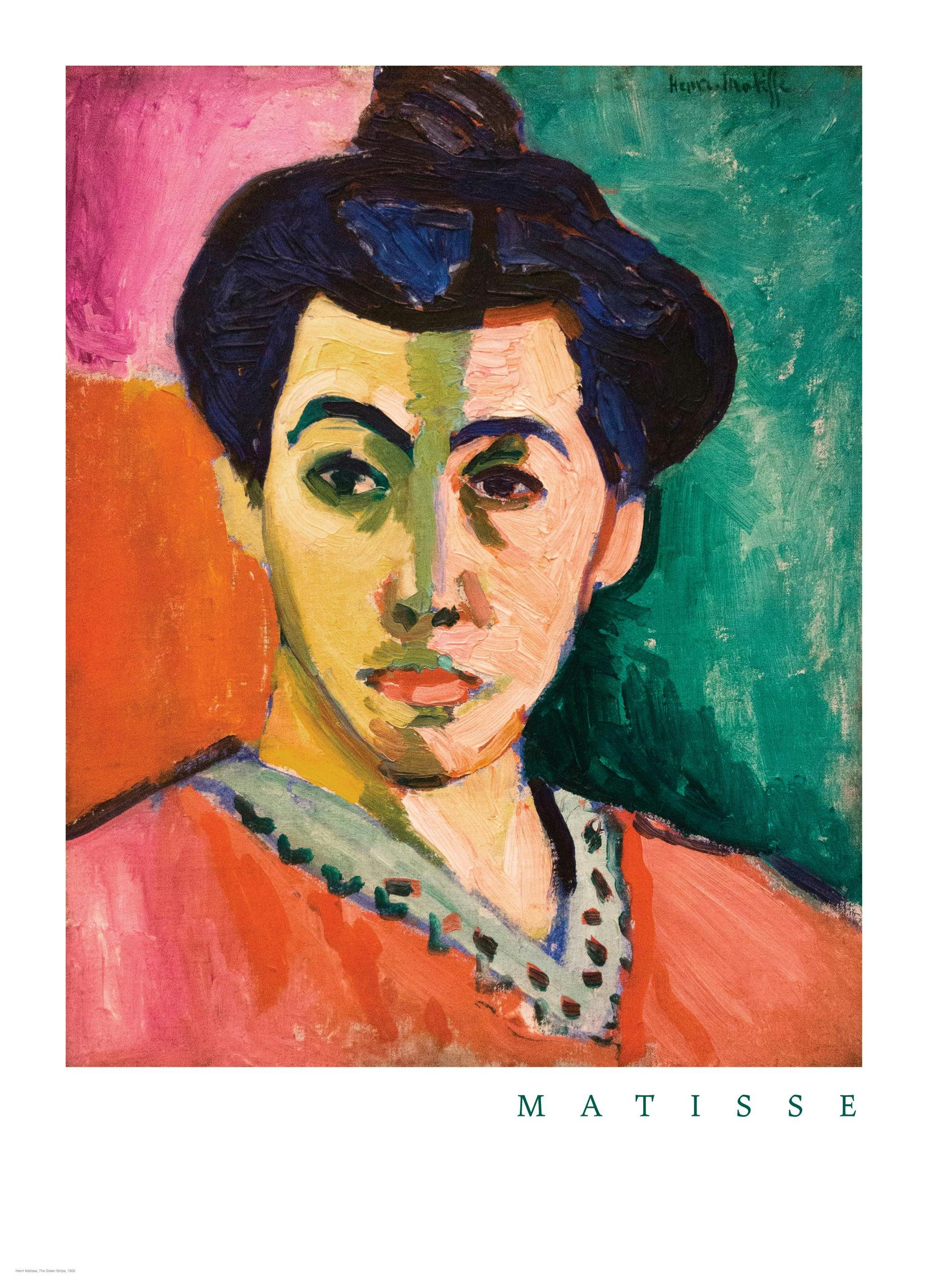 Matisse - The Green Stripe Affiche (30x40 cm)  Matisse affiche
