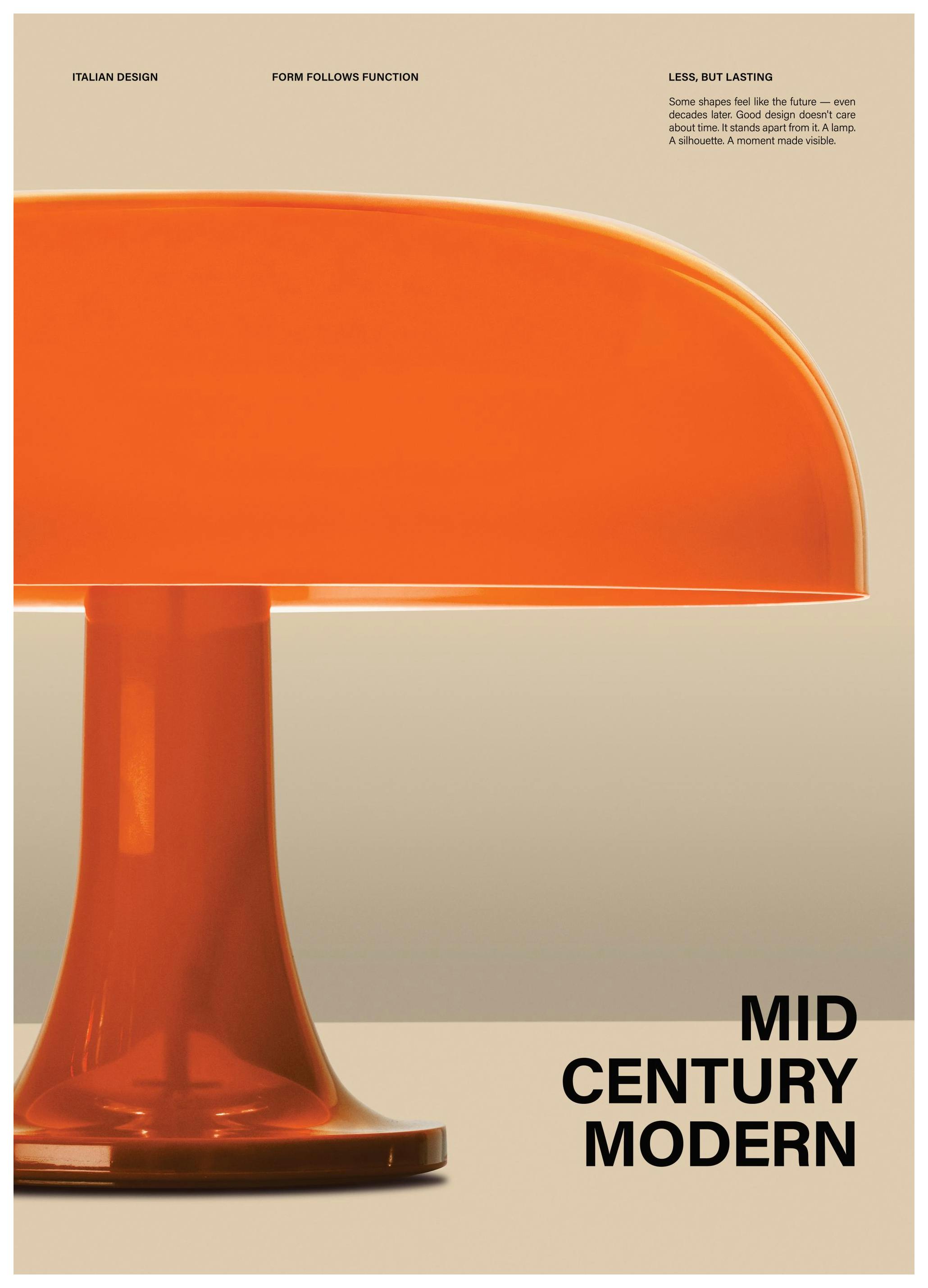 Prints - Mid-Century Mushroom Print (50x70 cm) - Photography prints