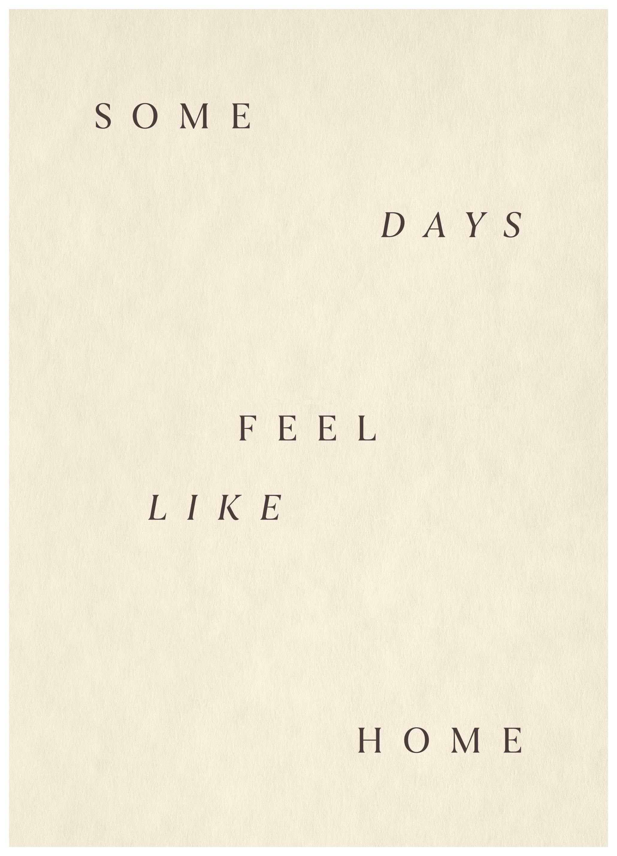 Prints - Feel Like Home Print (30x40 cm) - Text posters