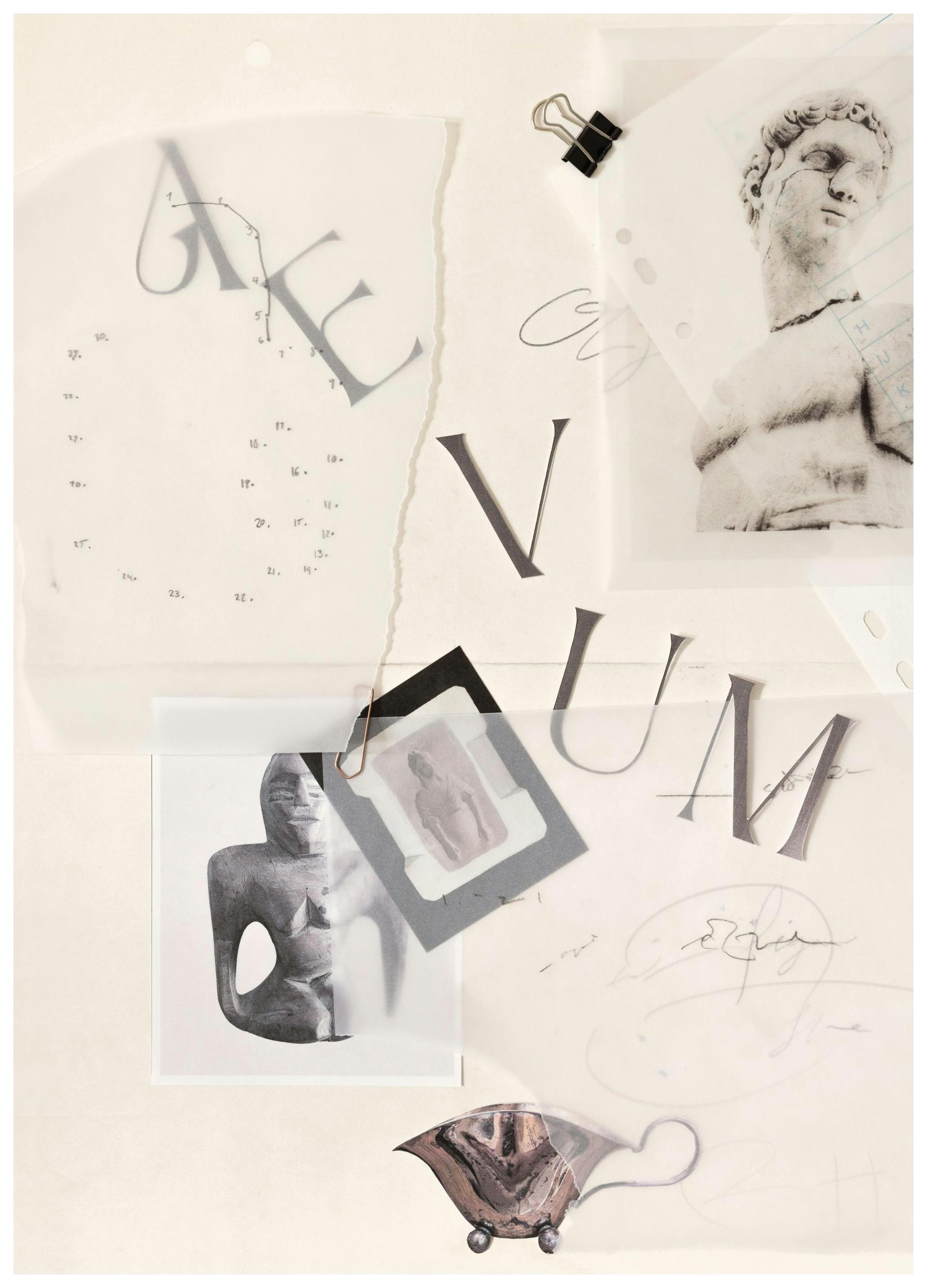 Lessons in Antiquity Collage No. 1 Poster (50x70 cm)