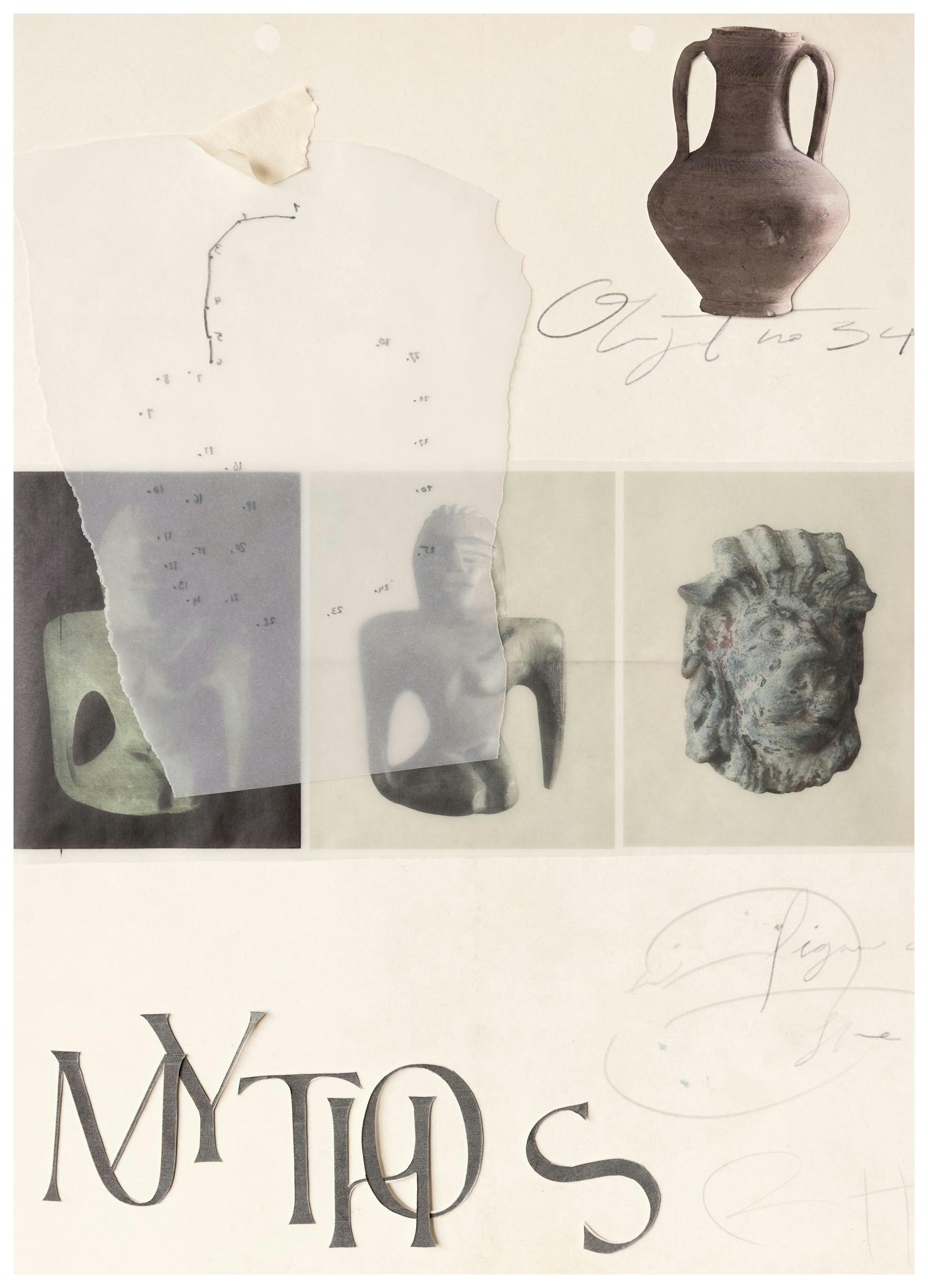 Prints - Lessons in Antiquity Collage No. 2 Print (50x70 cm) - Art prints