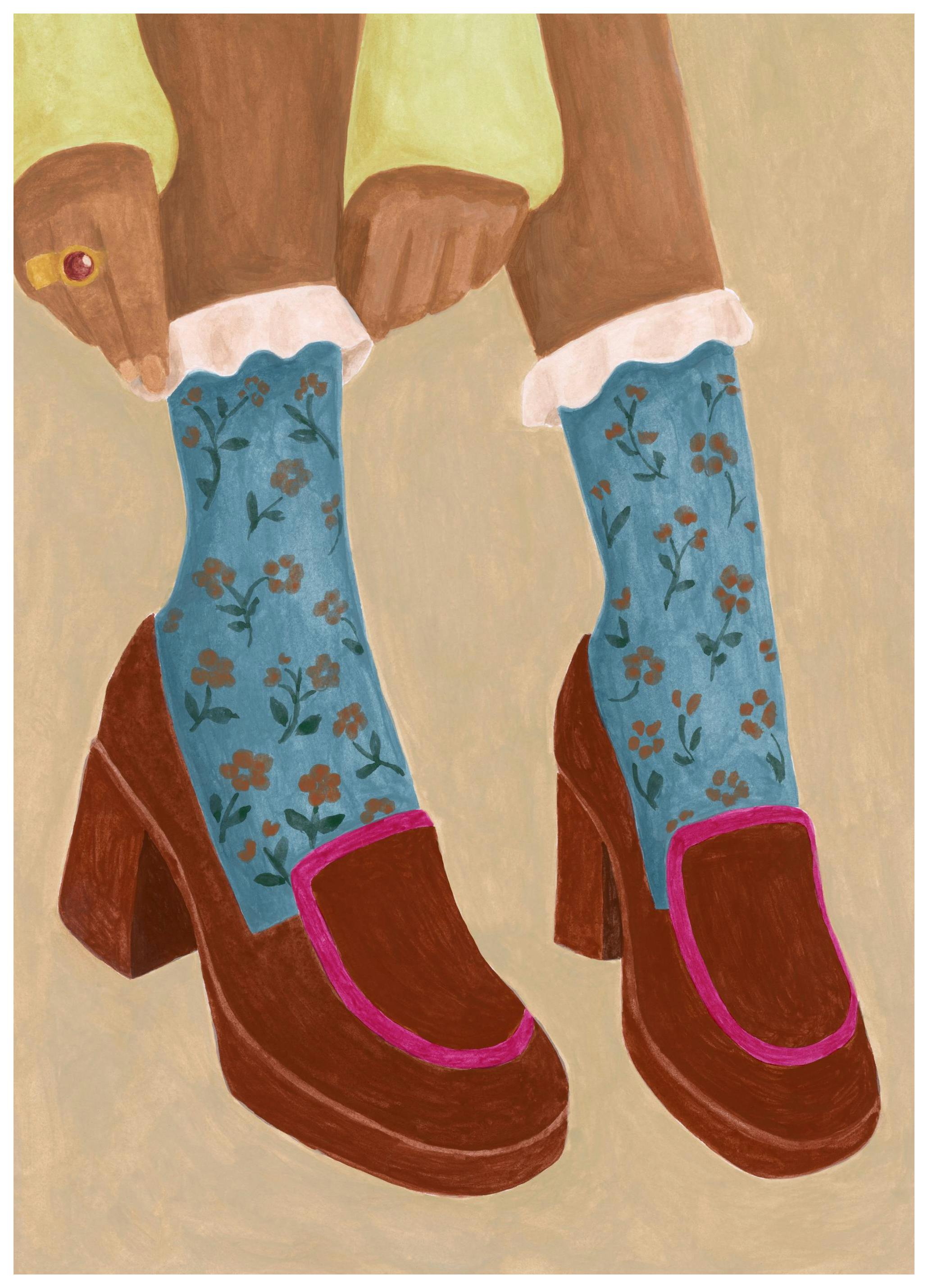 Almost Out the Door Poster (70x100 cm) - Moderne kunst