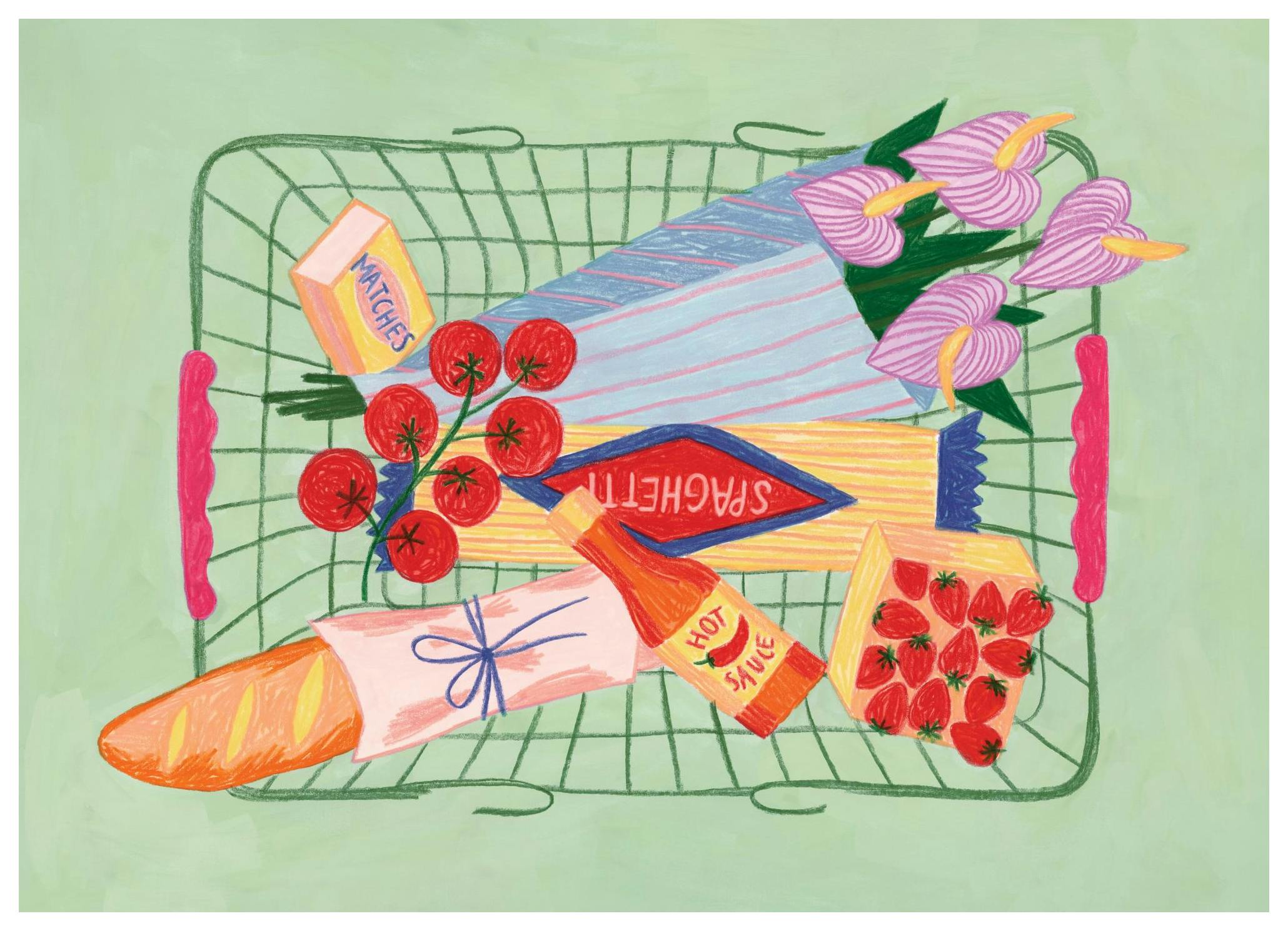 Romantic Errands Poster (50x70 cm) - Moderne kunst