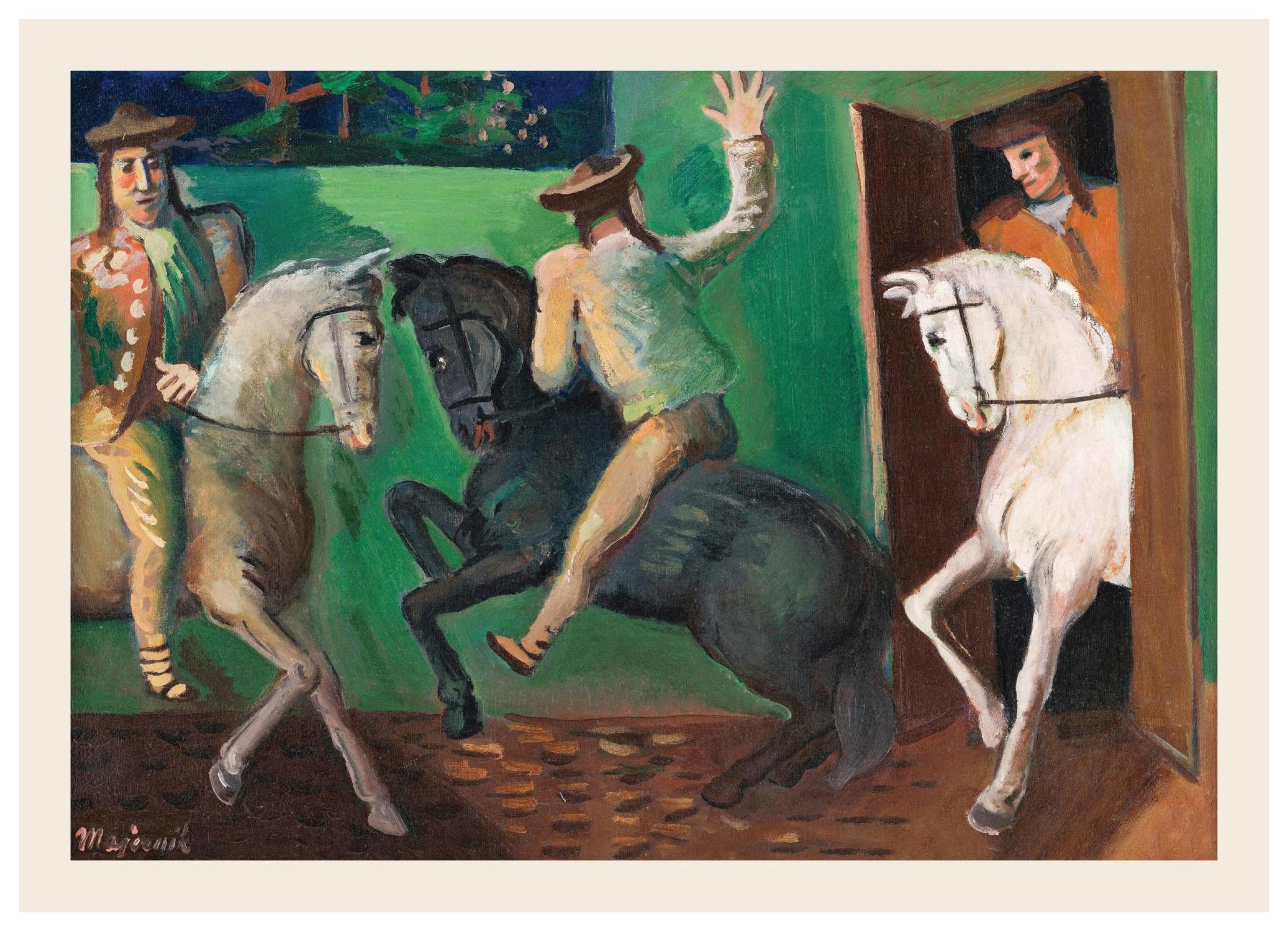 CypriÃ¡n MajernÃ­k - Riders On Horses Poster (50x70 cm)