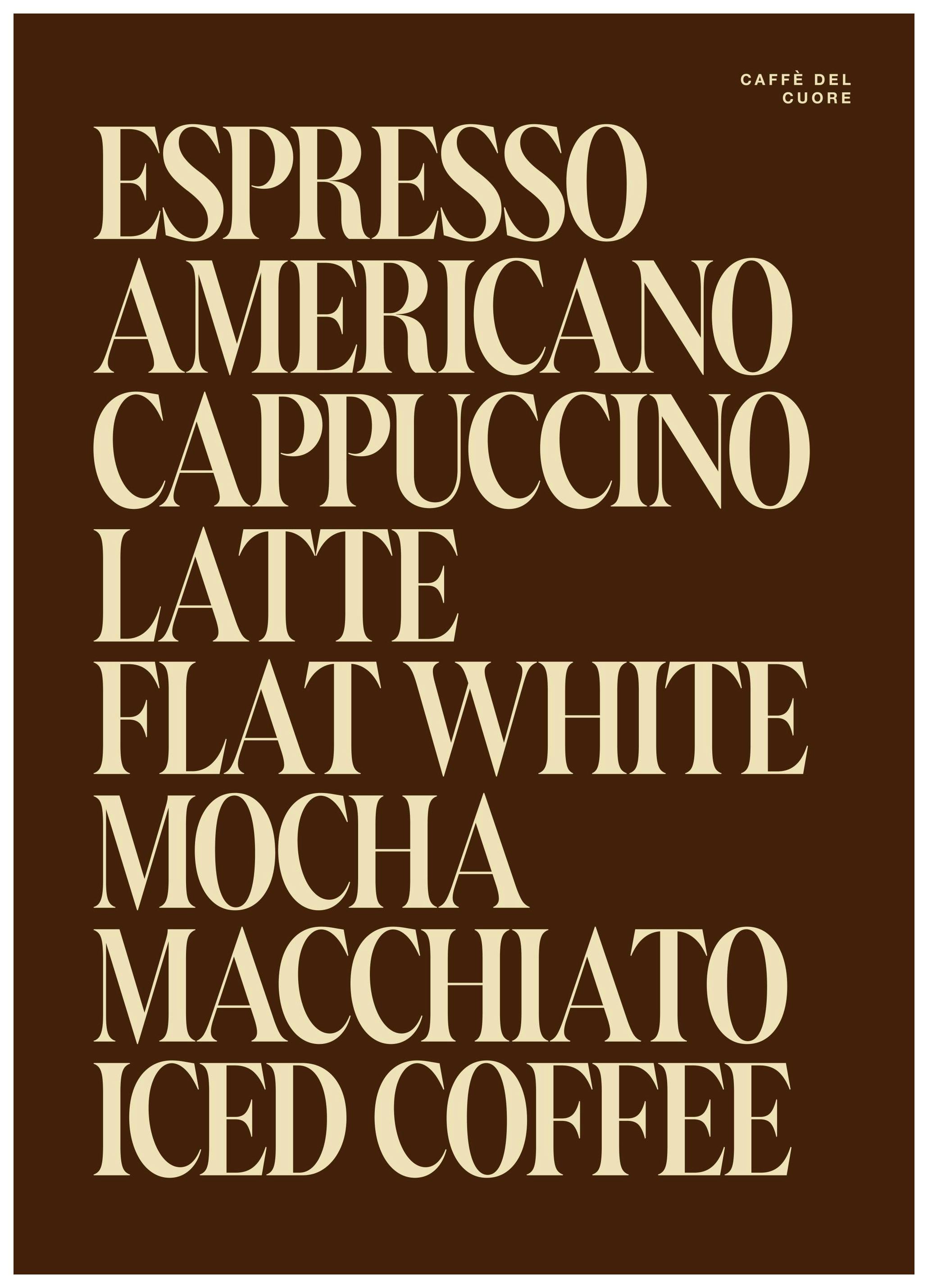CaffÃ¨ del Coure Poster (50x70 cm)