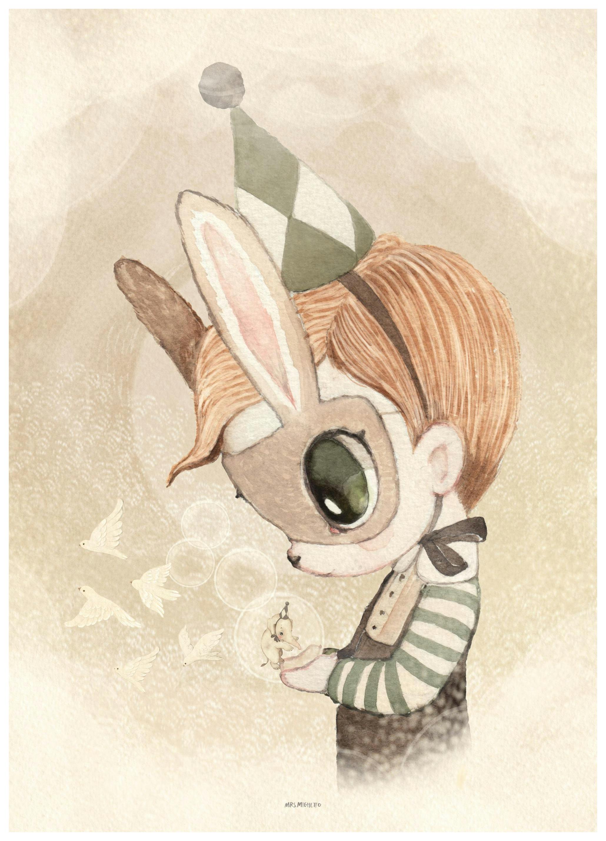 Mrs Mighetto - Mr Adam Print (30x40 cm)