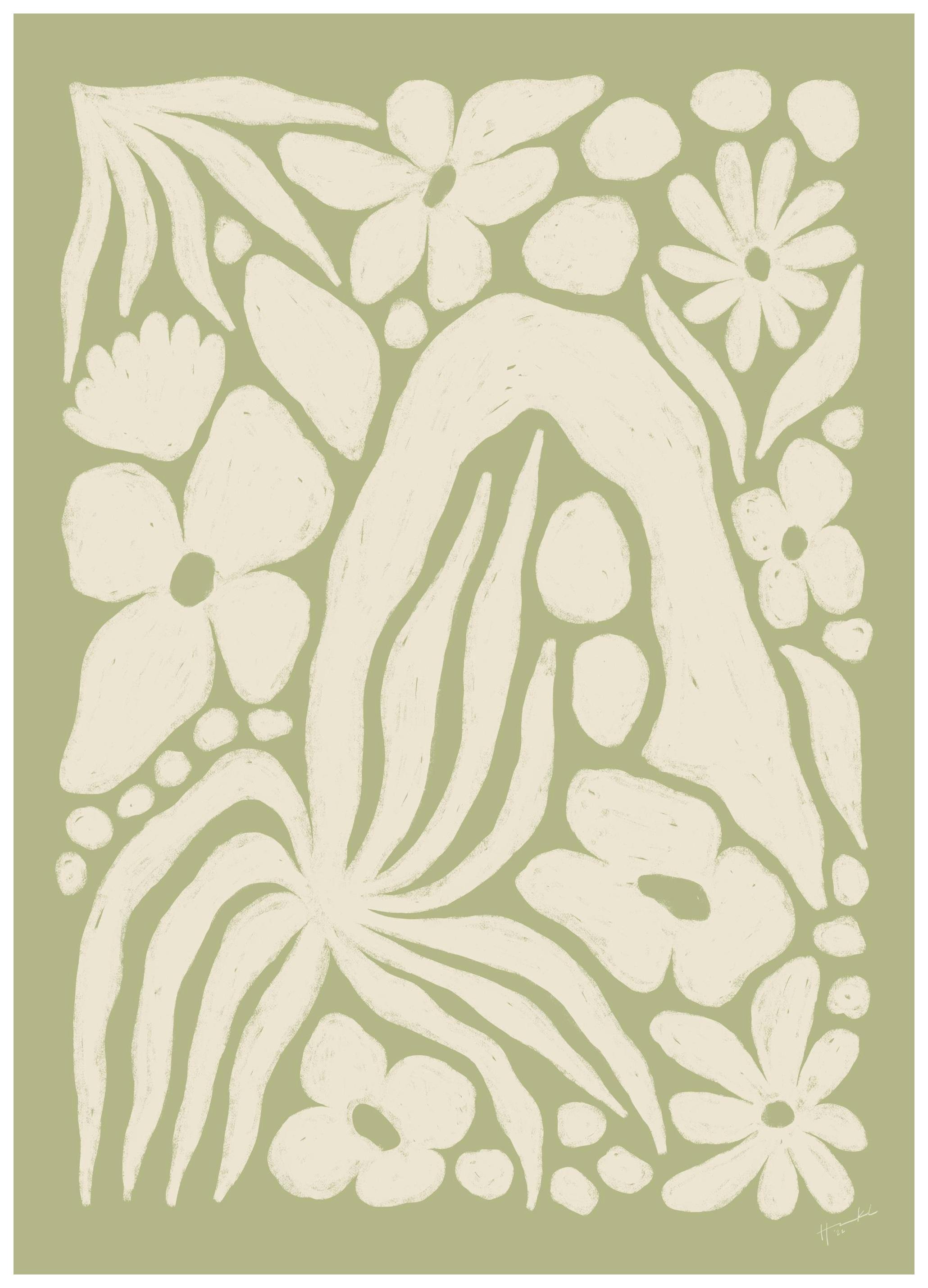 Hanna KL - White Garden Poster (21x30 cm)