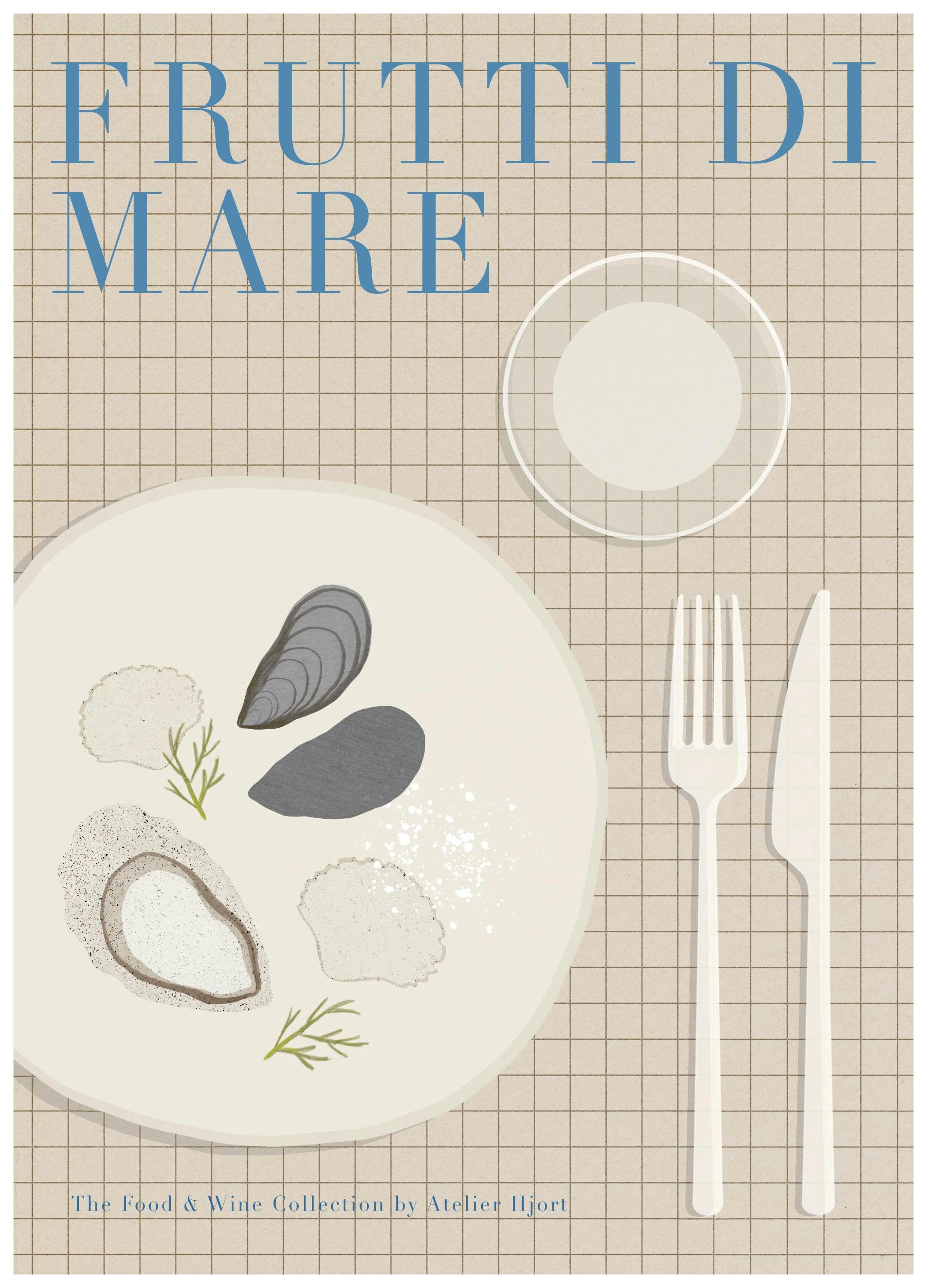Julia Hallström Hjort - Frutti Di Mare Illustration Poster (50x70 cm)- Julia Hallström Hjort