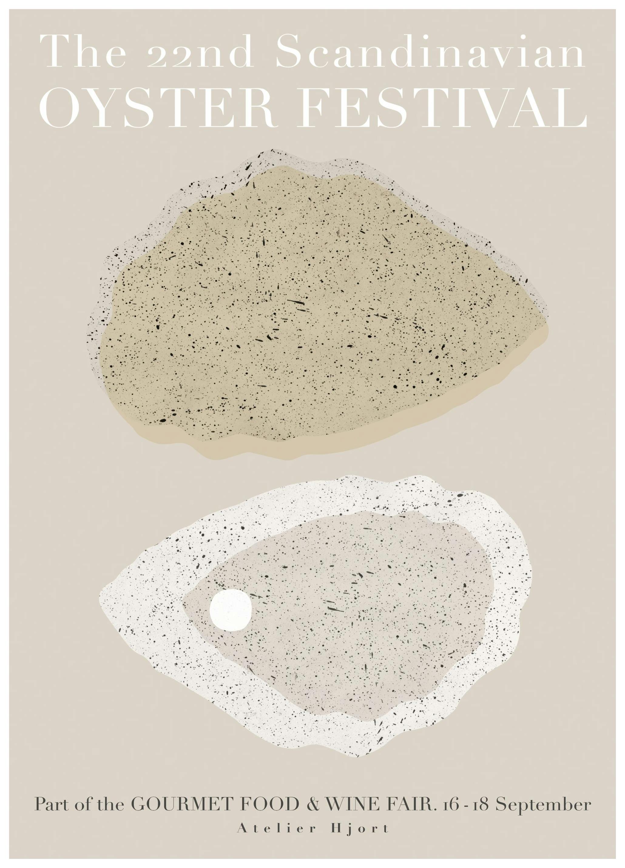 Julia HallstrÃ¶m Hjort - Oyster Festival Poster (50x70 cm)