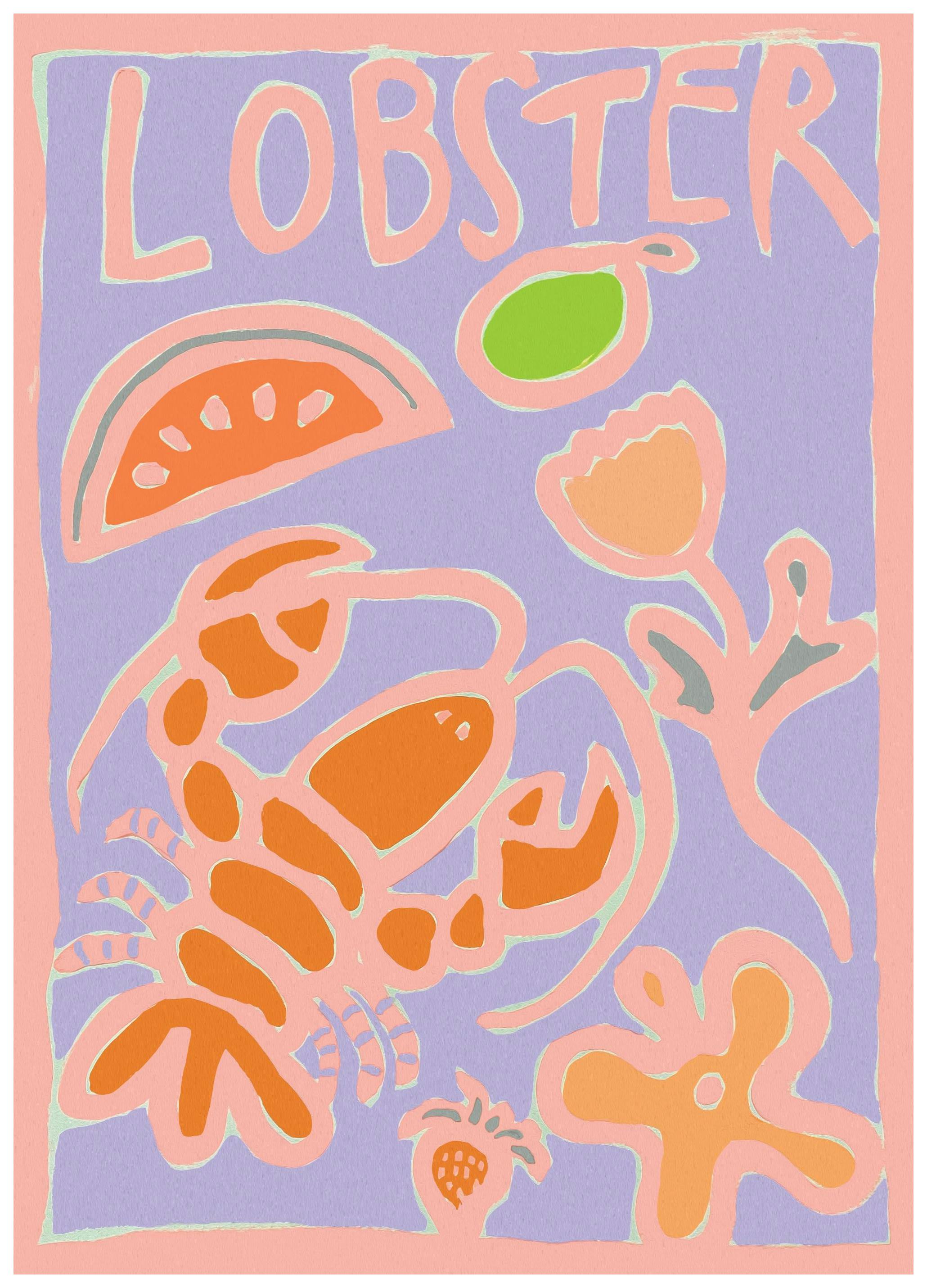 Britty Flynn - Lobster Poster (50x70 cm)- Britty Flynn