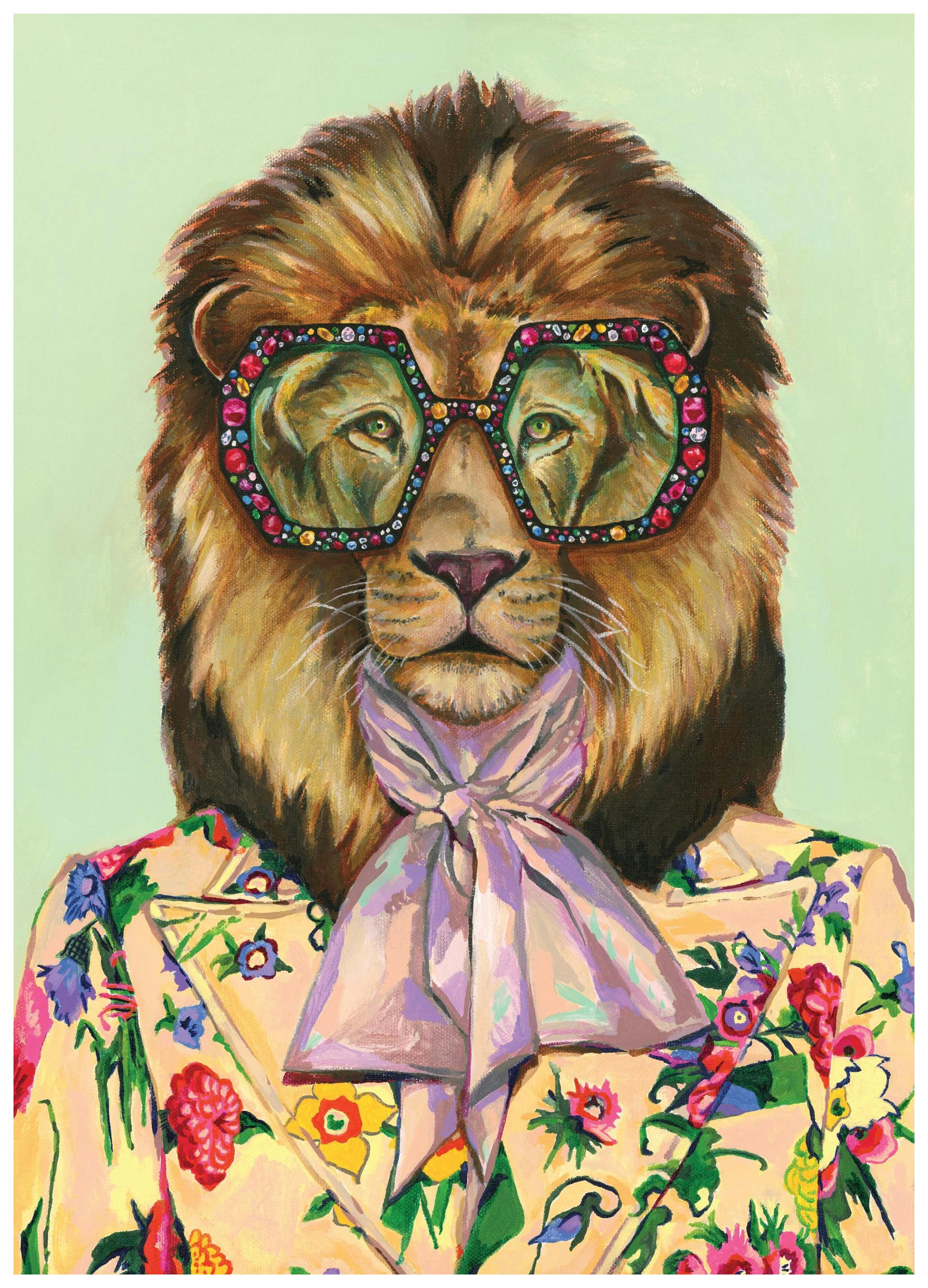 Heather Perry - Artsy Lion Plakat (70x100 cm)-Plakaty