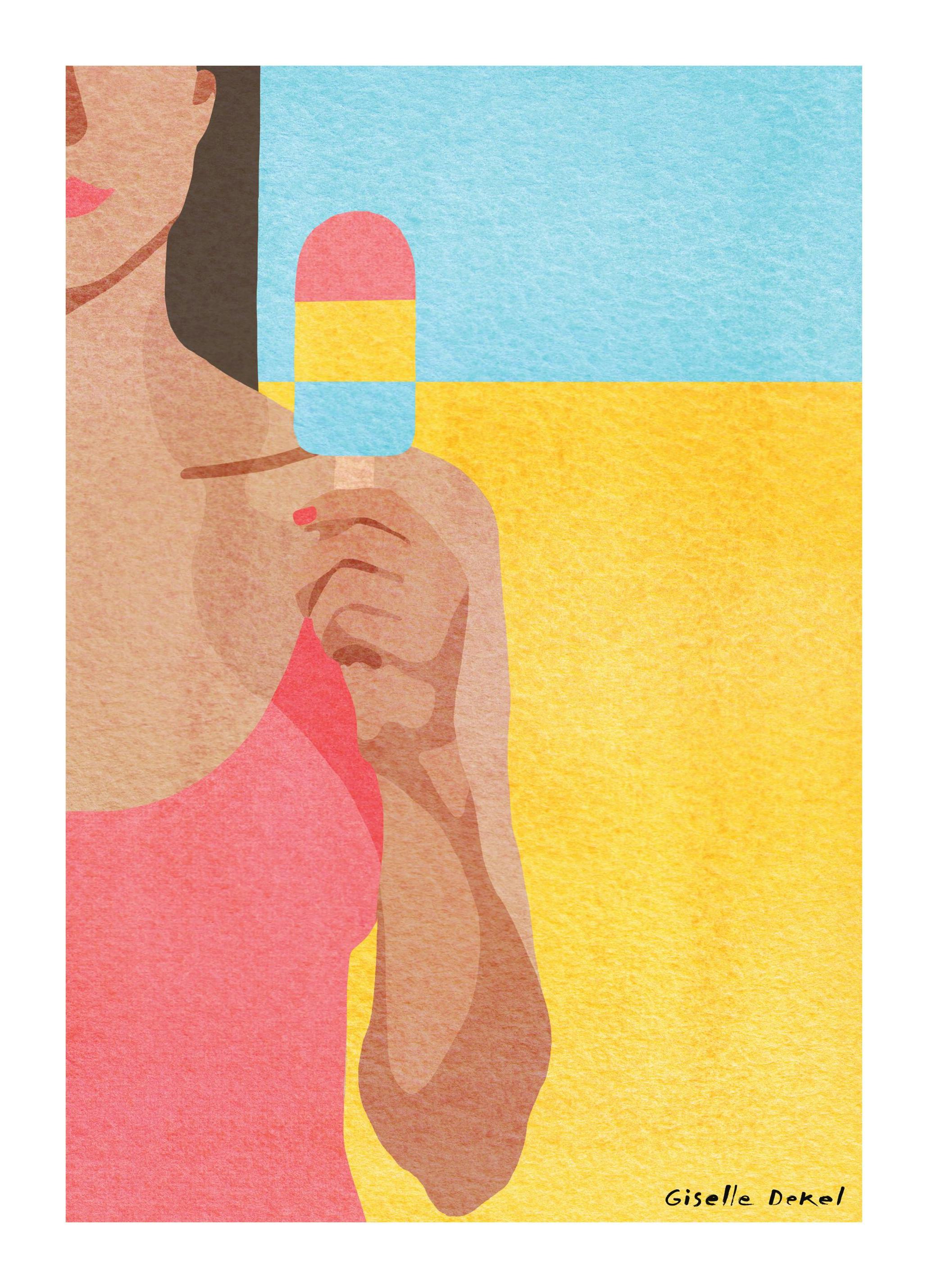 Giselle Dekel â Popsicle Poster (50x70 cm)