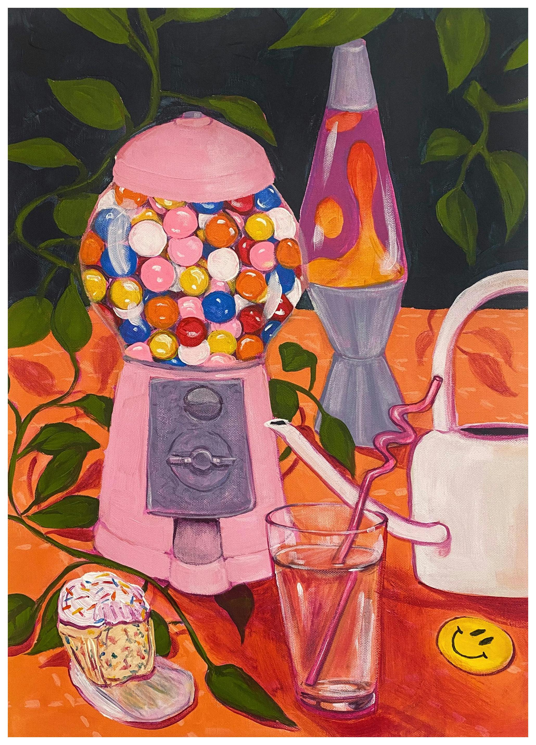 Lindsey Cherek - Still Life with Gumball Machine Print (50x70 cm)