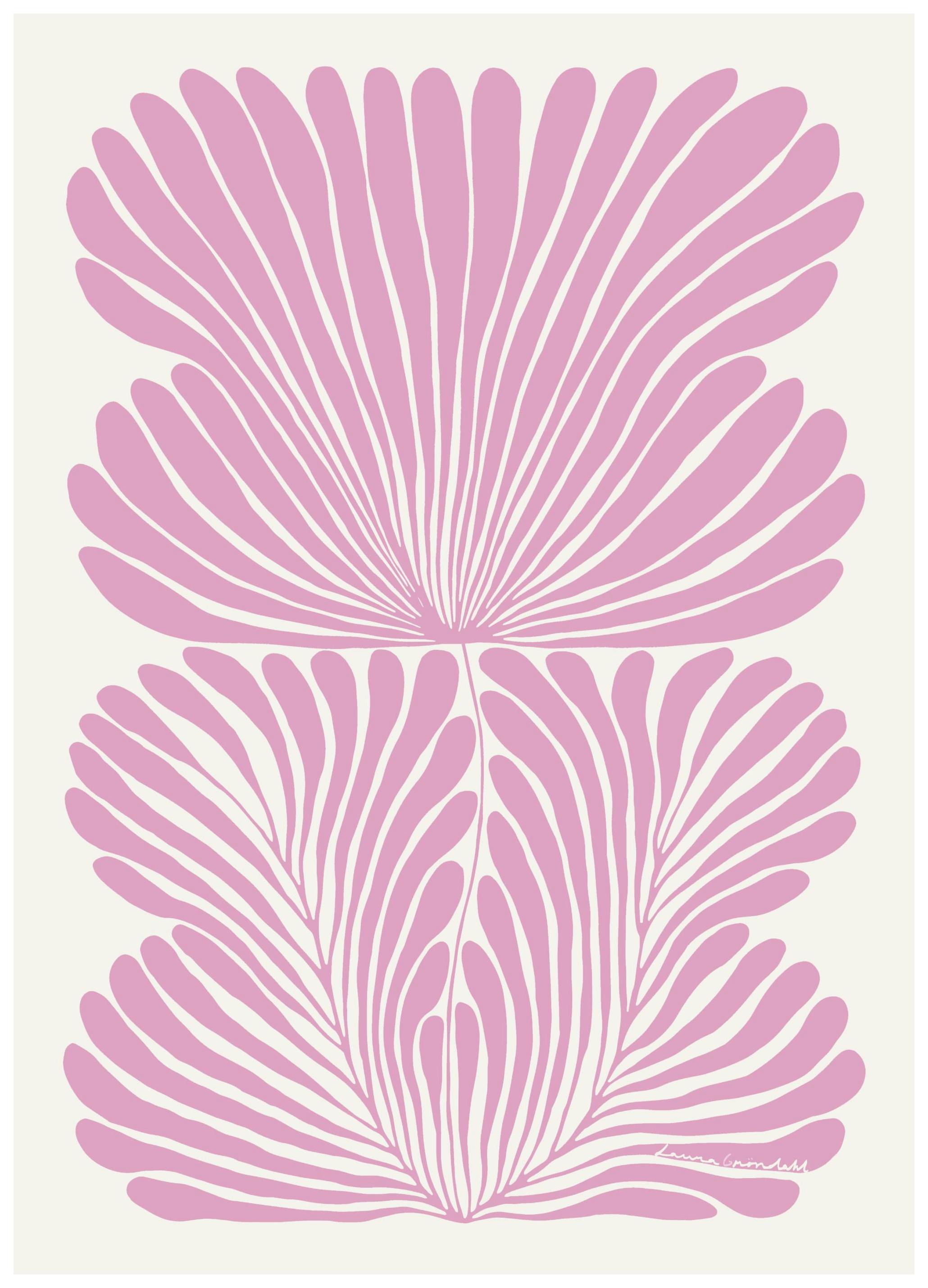 Laura Gröndahl - Pink Flower Affiche (50x70 cm) - Laura Gröndahl