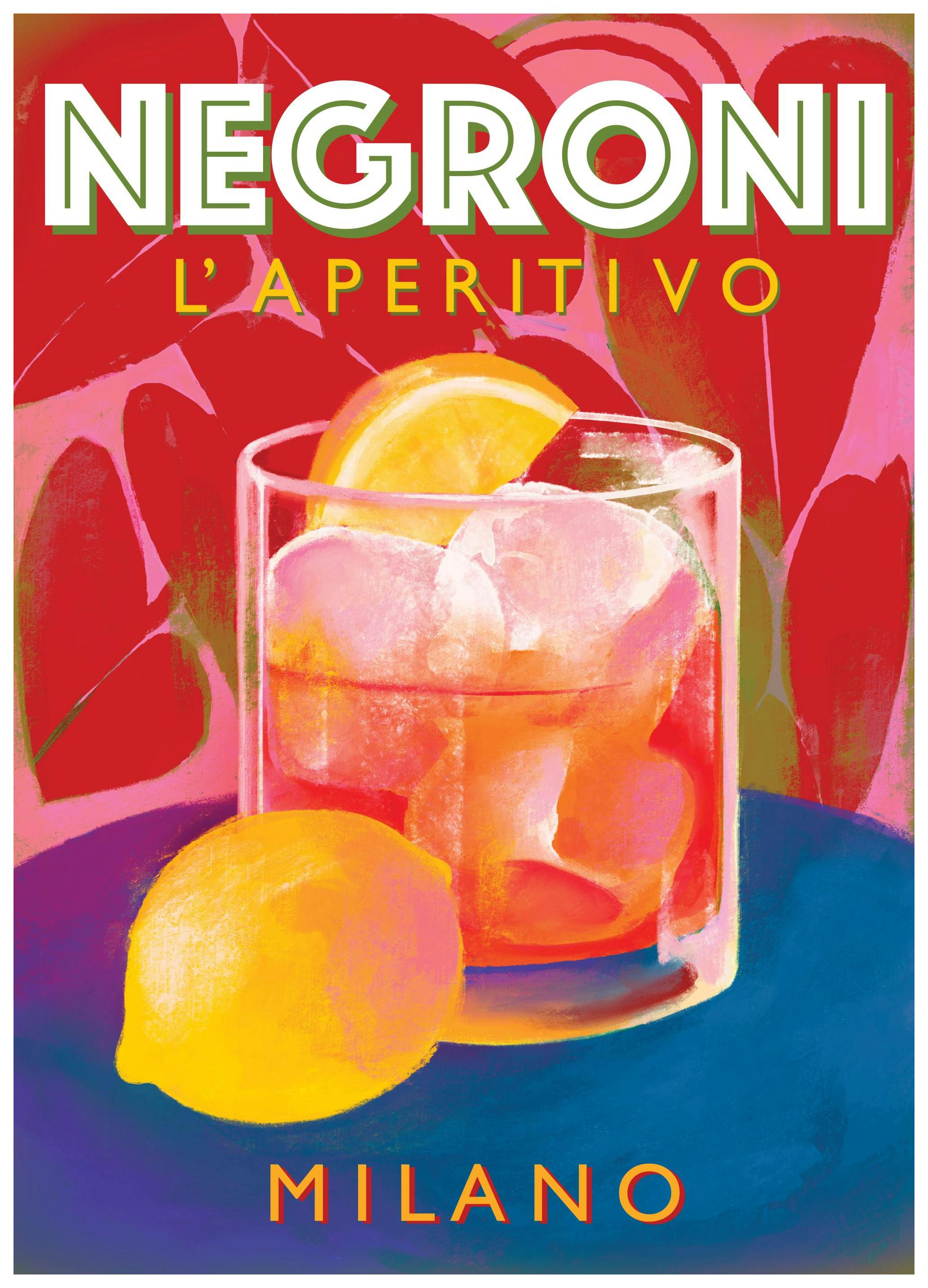Marco Marella - Negroni Poster (30x40 cm)- Marco Marella
