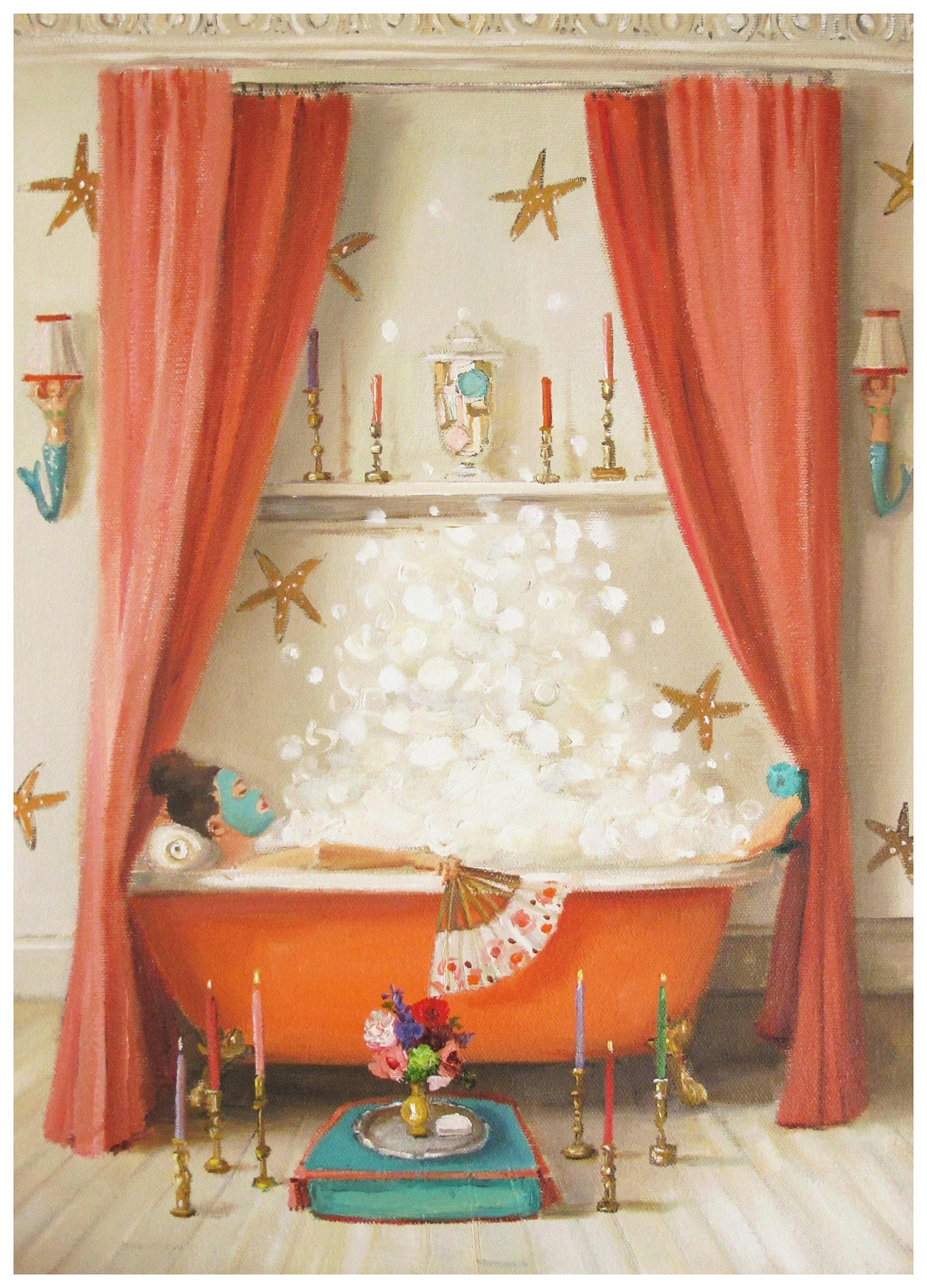 Janet Hill - Princess Edwina Takes A Bath Poster (50x70 cm)- Janet Hill