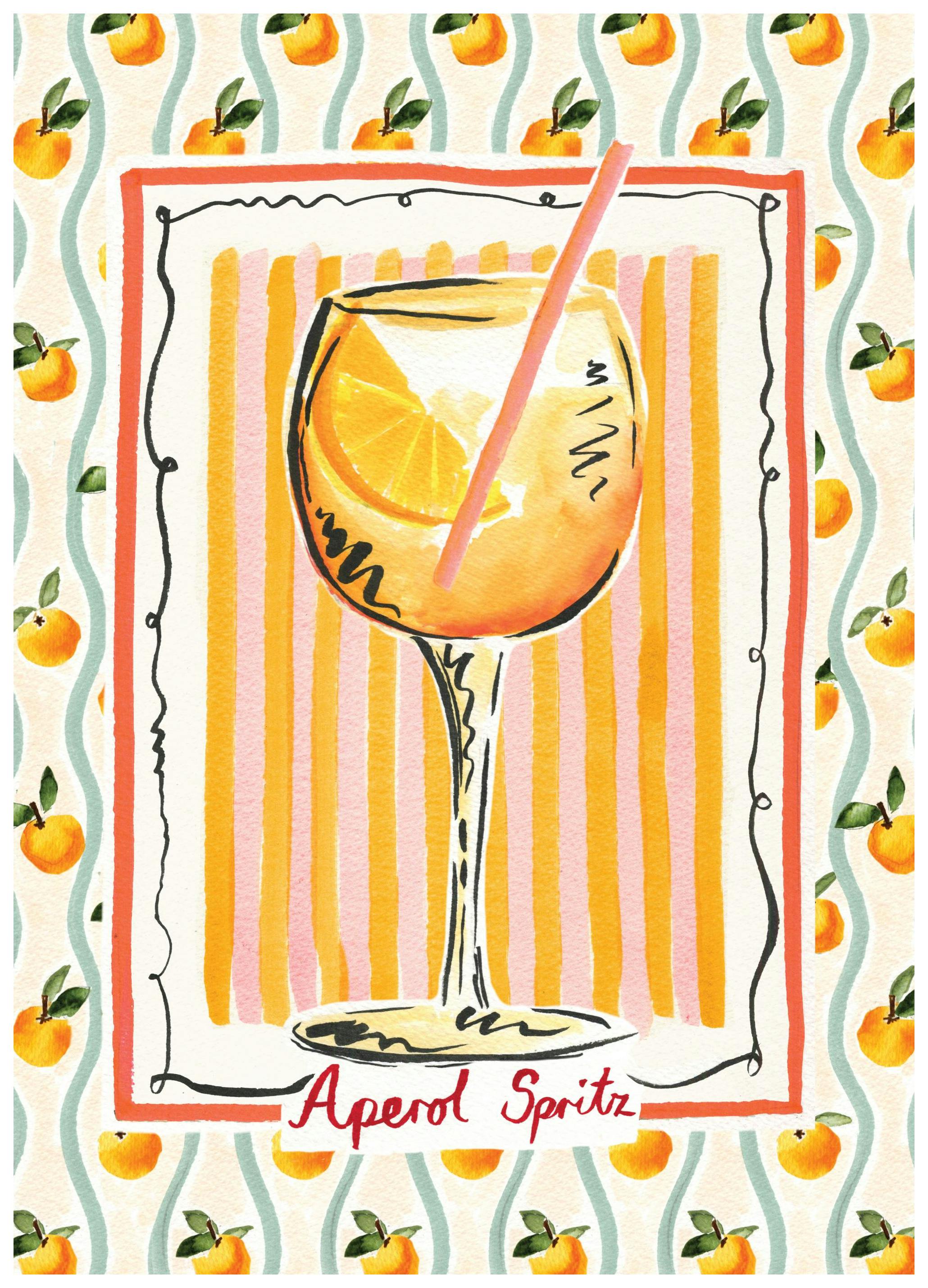 Emily Daborn - Aperol Spritz Poster (50x70 cm)- Emily Daborn
