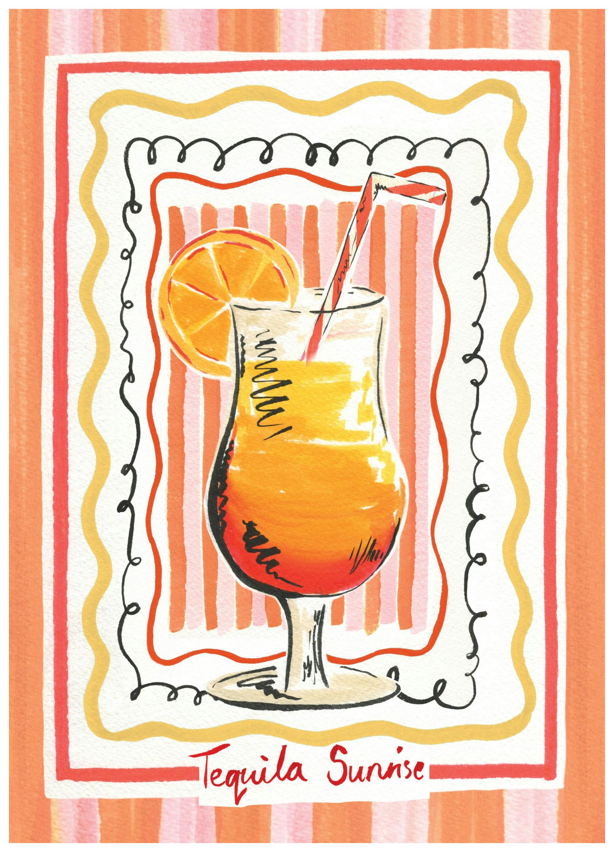 Emily Daborn - Tequila Sunrise Poster (21x30 cm)- Emily Daborn