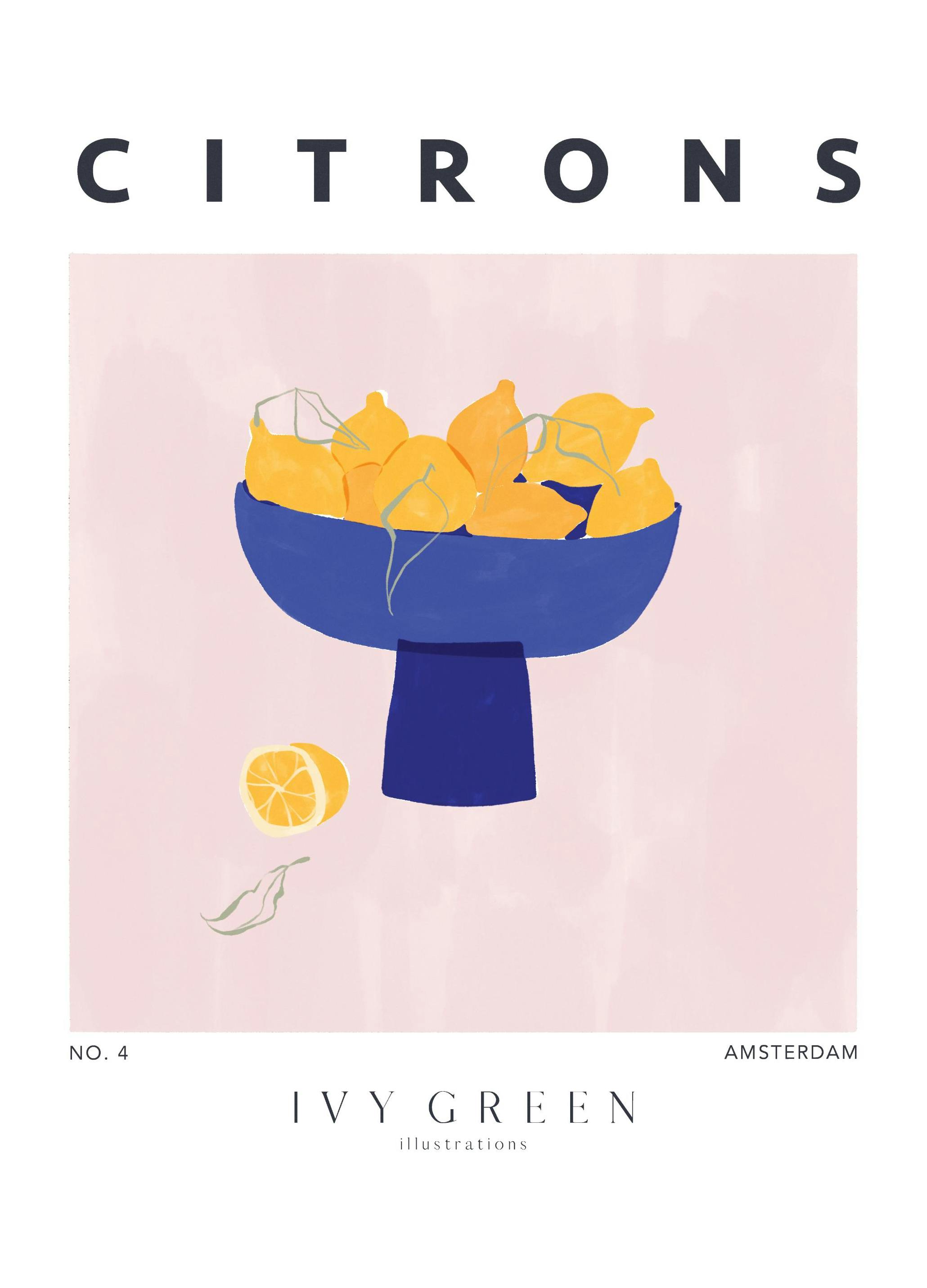 Ivy Green - Citrons Print (50x70 cm)