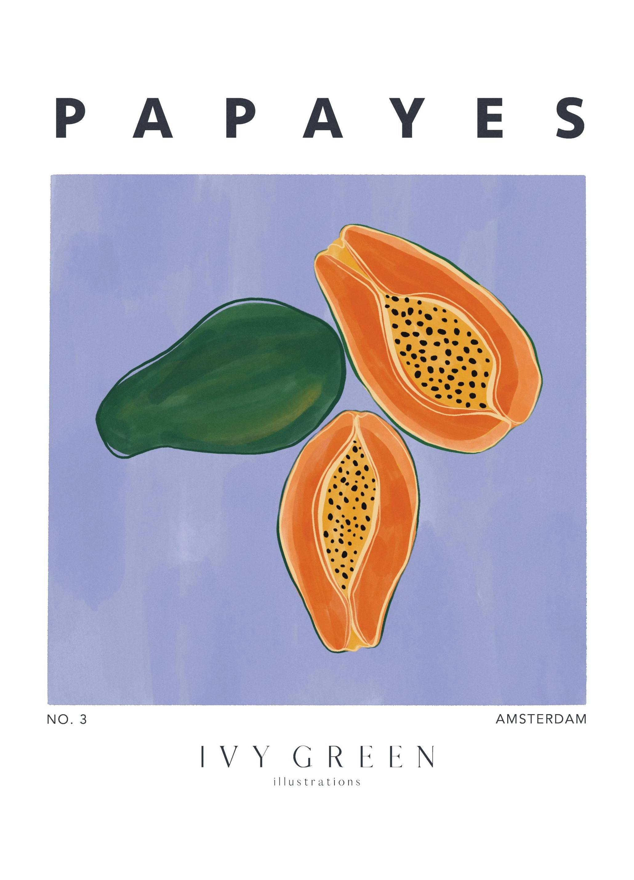 Ivy Green - Papayes Print (50x70 cm)