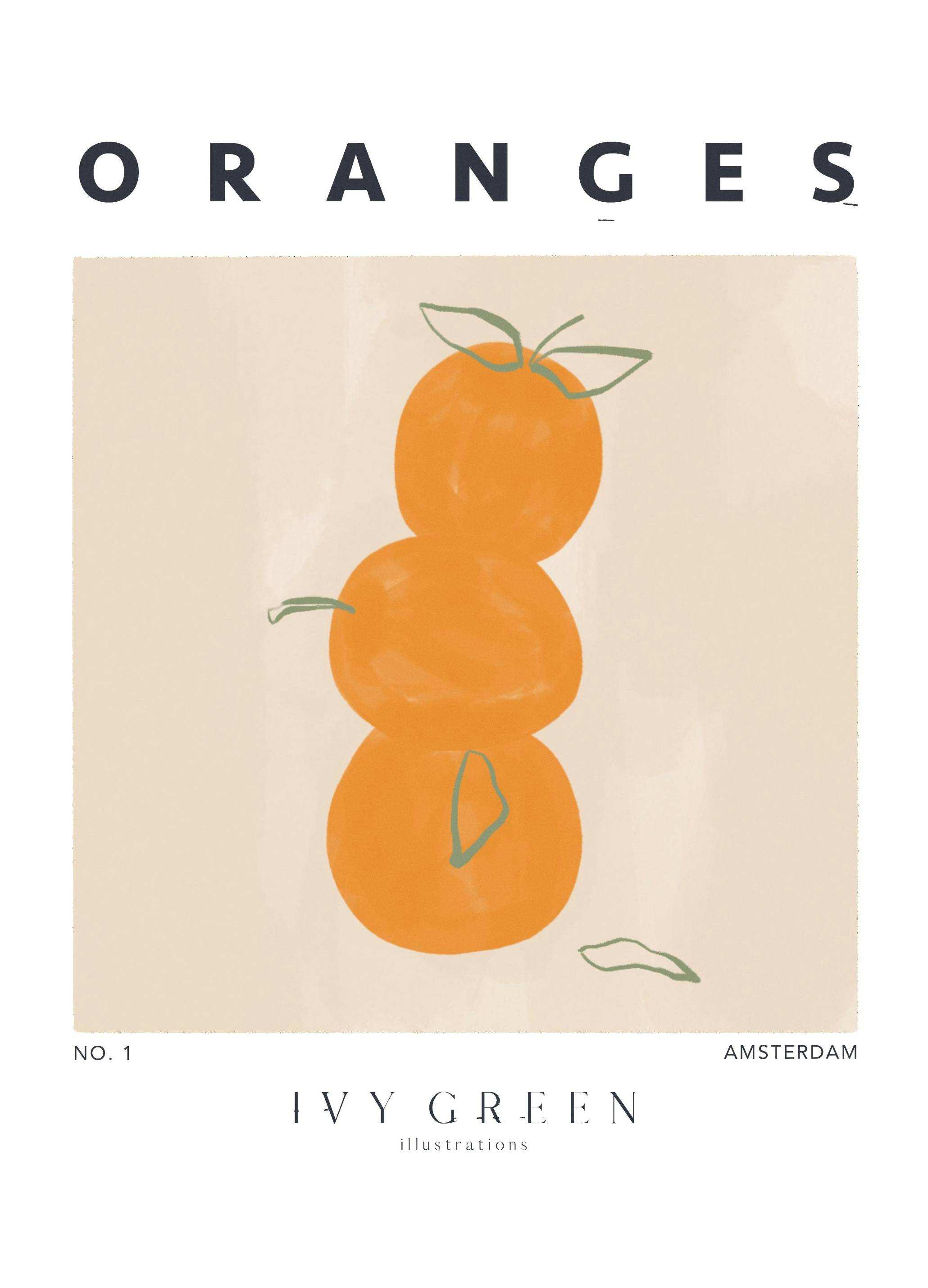 Ivy Green - Oranges Print (30x40 cm)