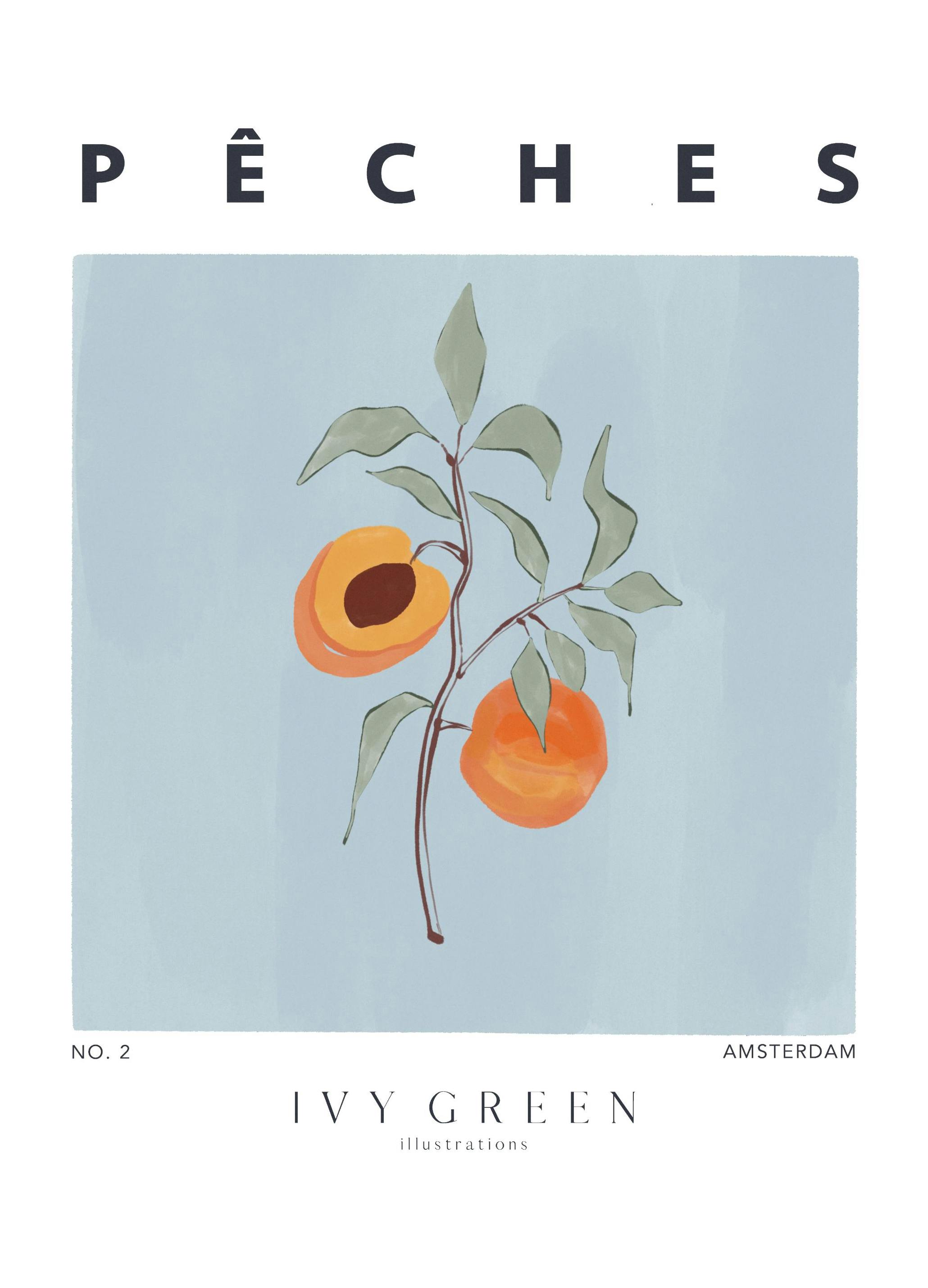 Ivy Green - Peches Print (30x40 cm)